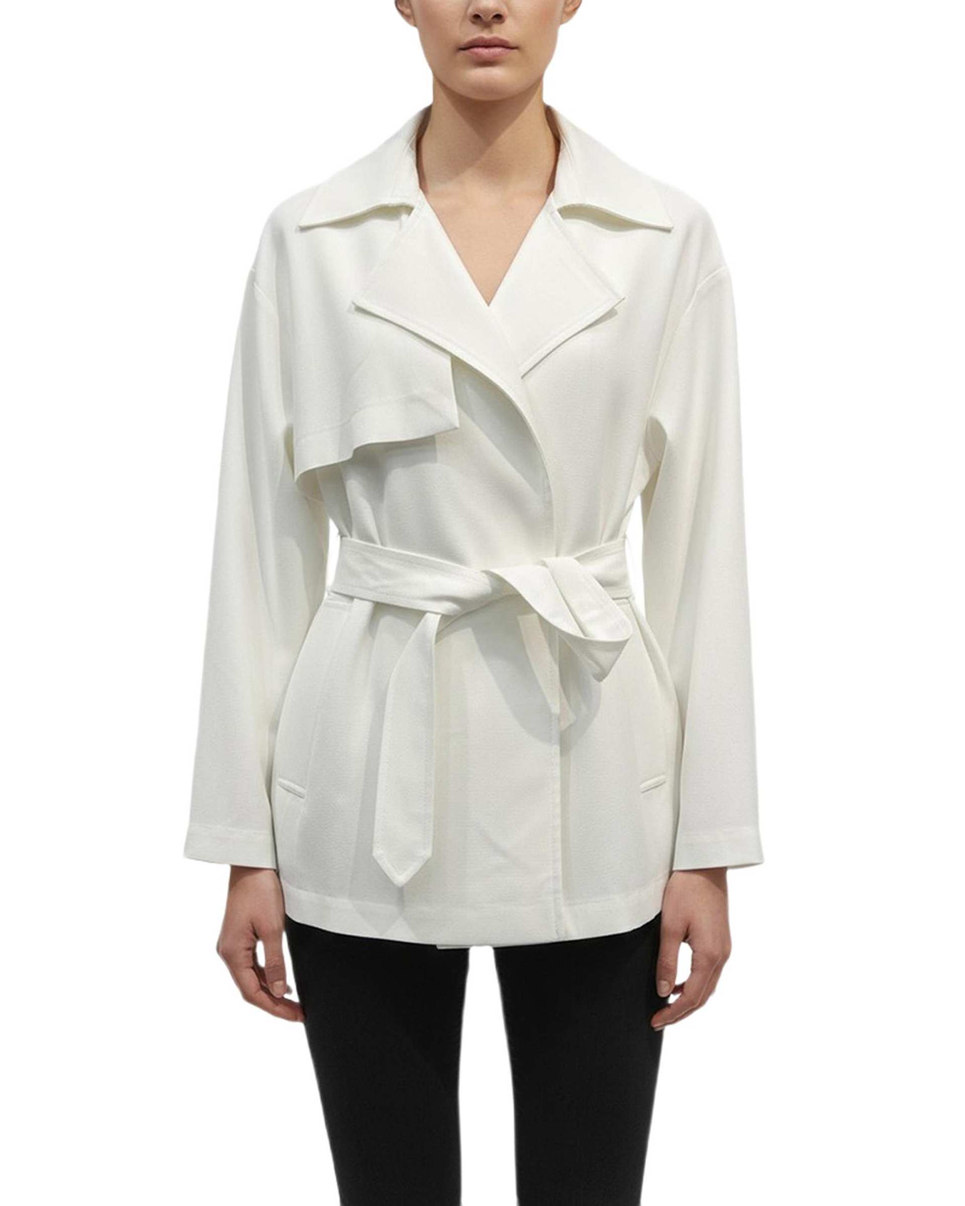 مانتو زنانه سفید سرژه Serge کد 216654