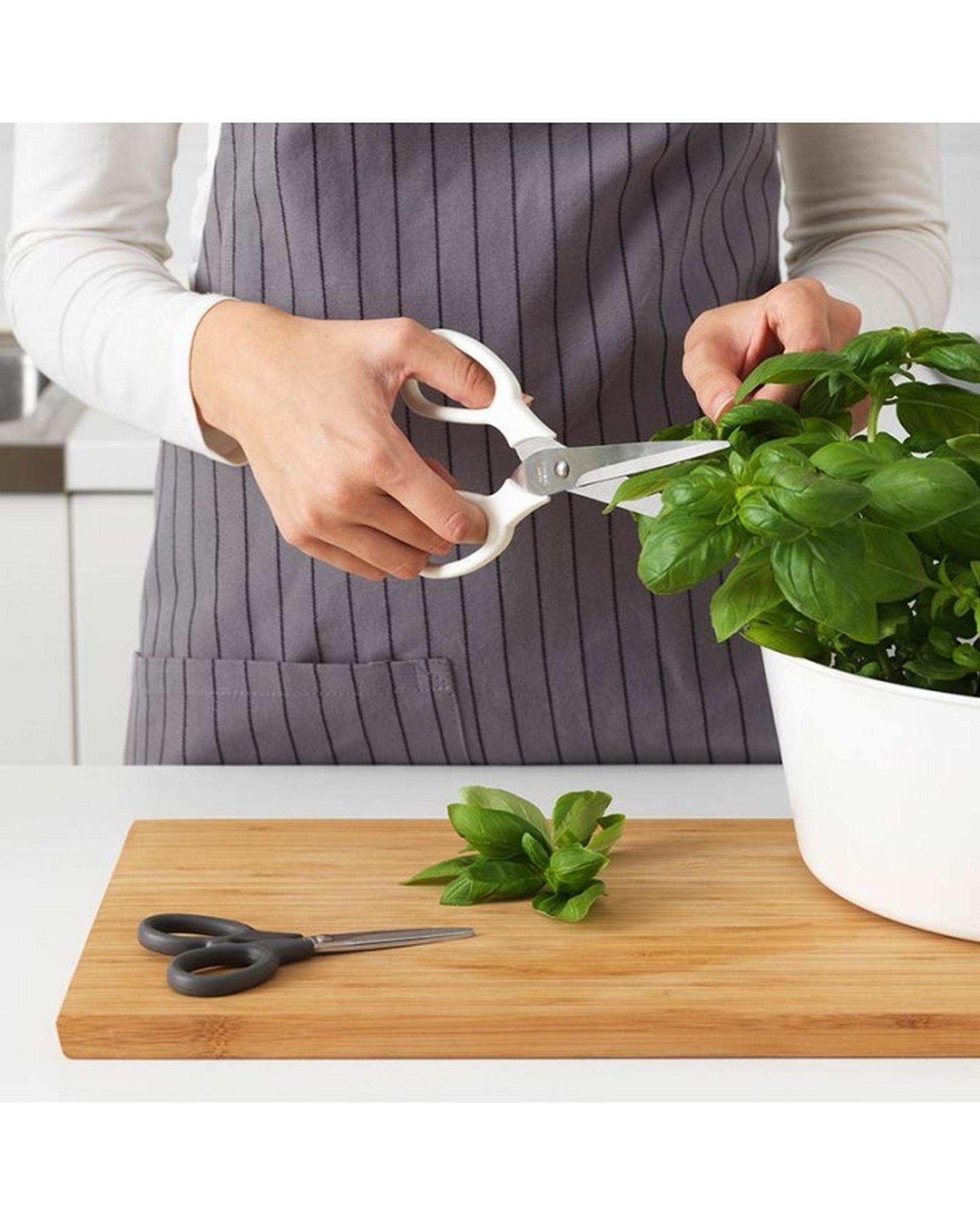 ست 2 عددی قیچی طوسی و سفید ایکیا Ikea مدل MARMBART