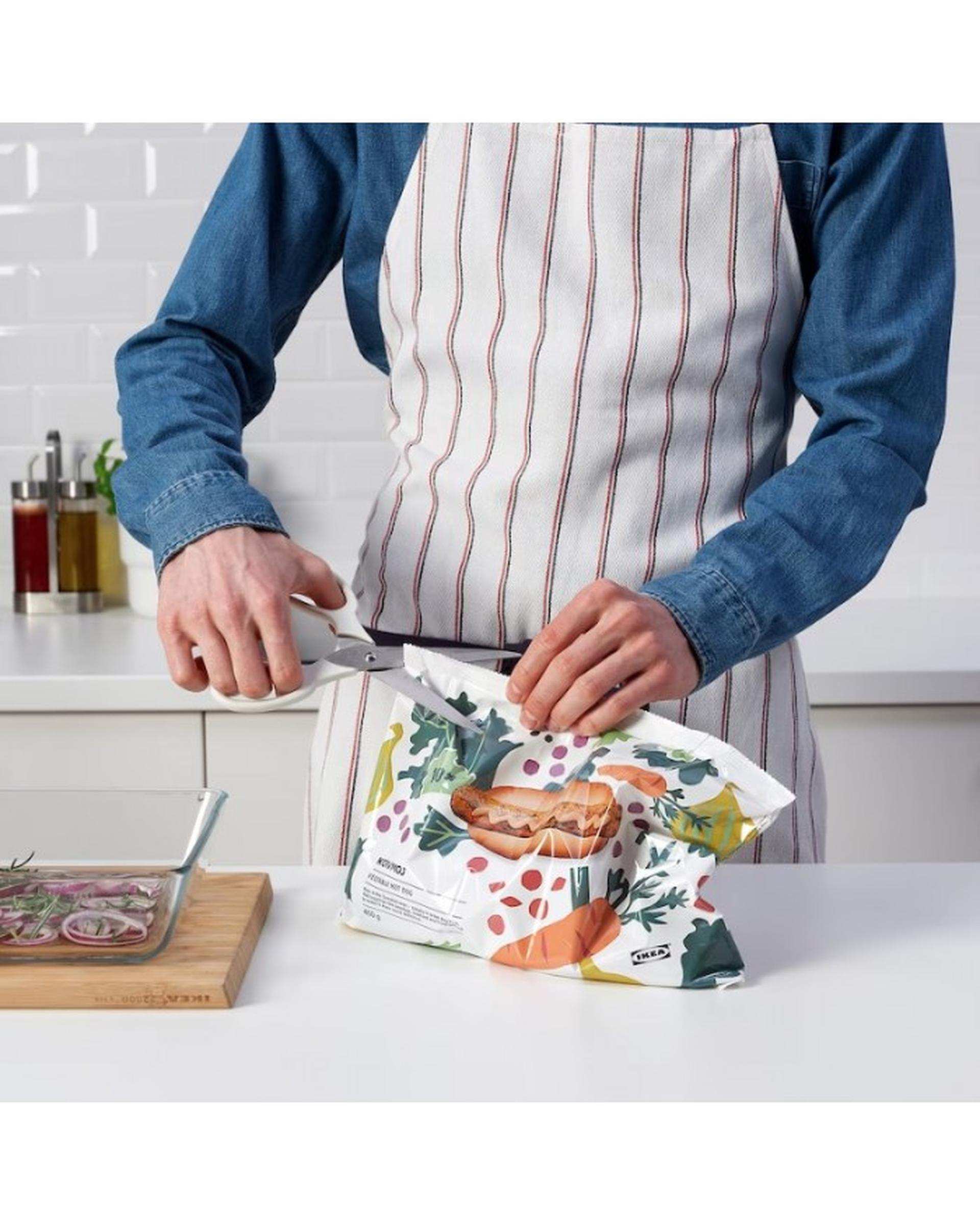 ست 2 عددی قیچی طوسی و سفید ایکیا Ikea مدل MARMBART