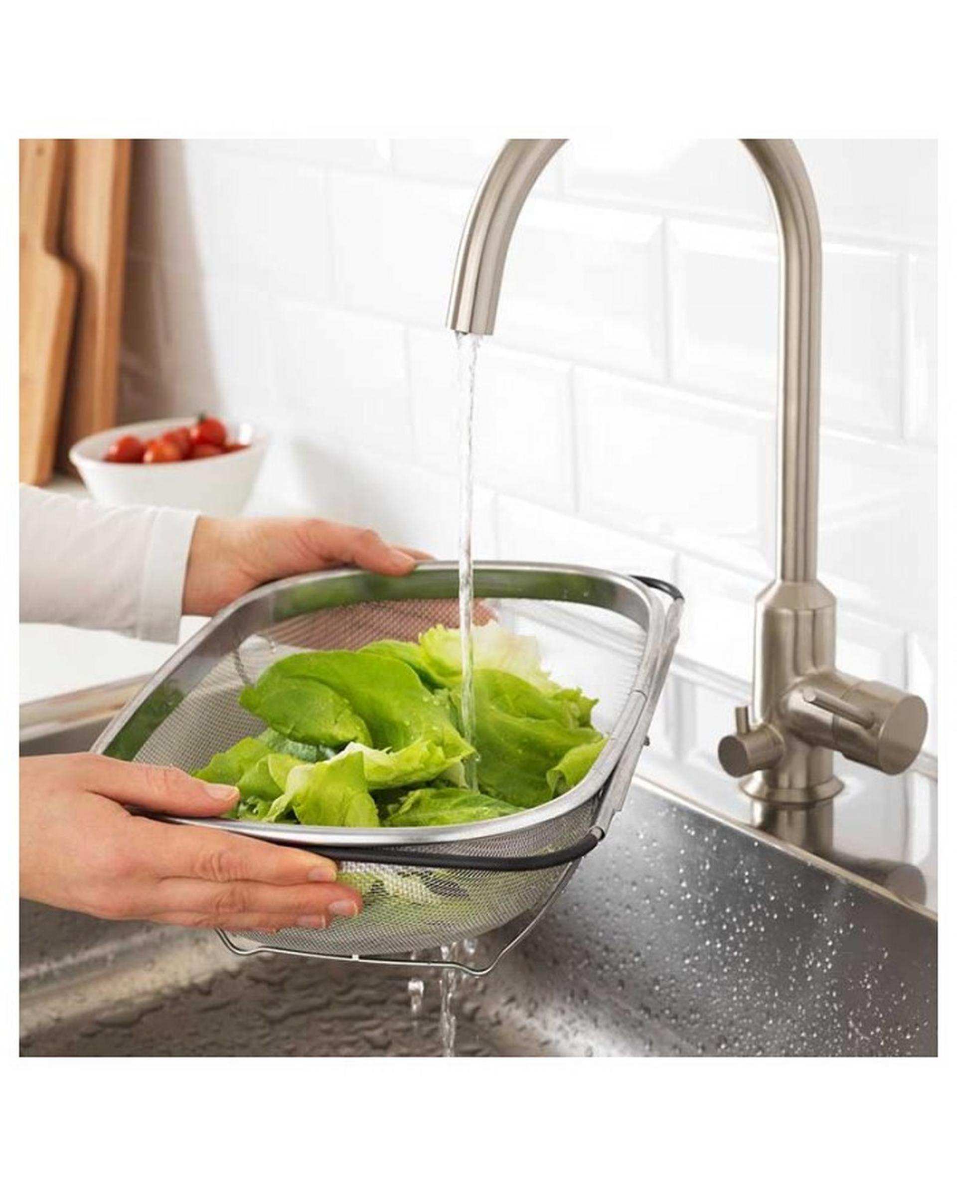 آبکش استیل دسته کشویی ایکیا Ikea مدل IDEALISK