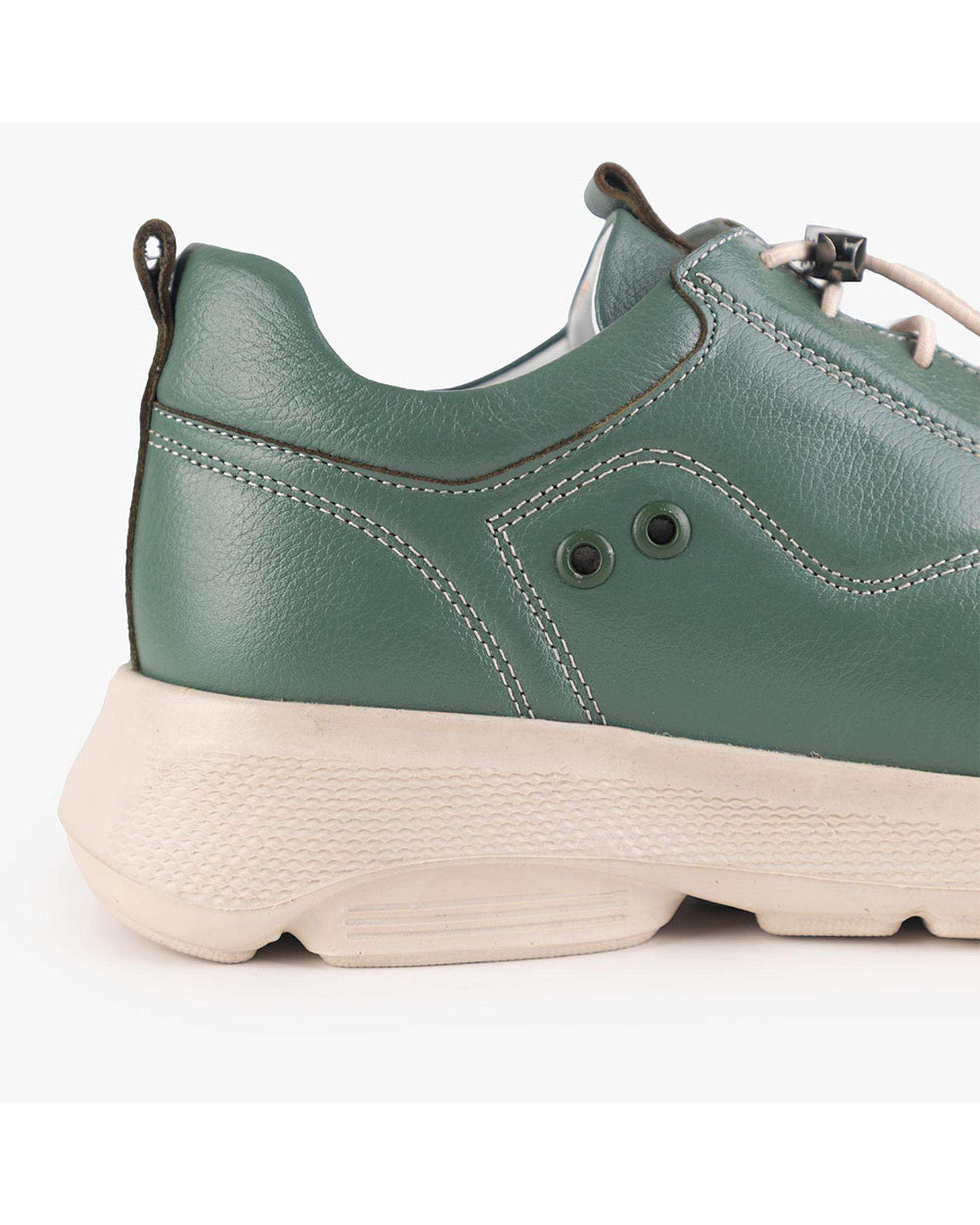 کفش چرم زنانه کژوال طبی سبز برتونیکس Berttonix کد A-4021