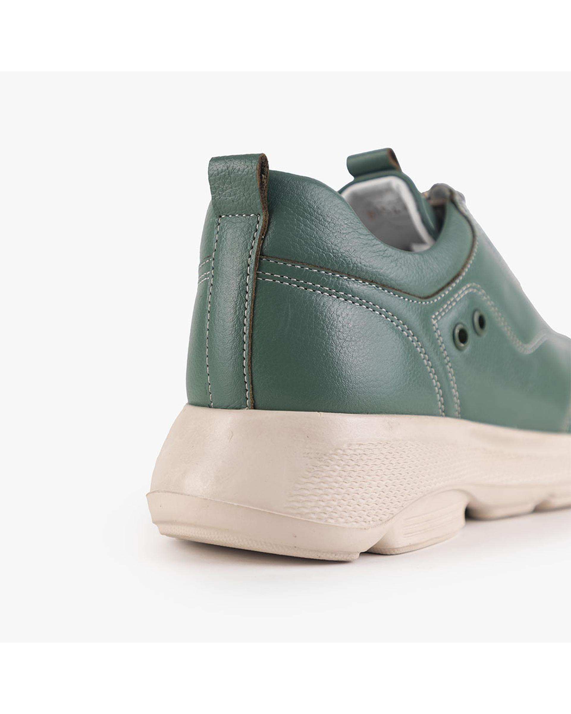 کفش چرم زنانه کژوال طبی سبز برتونیکس Berttonix کد A-4021