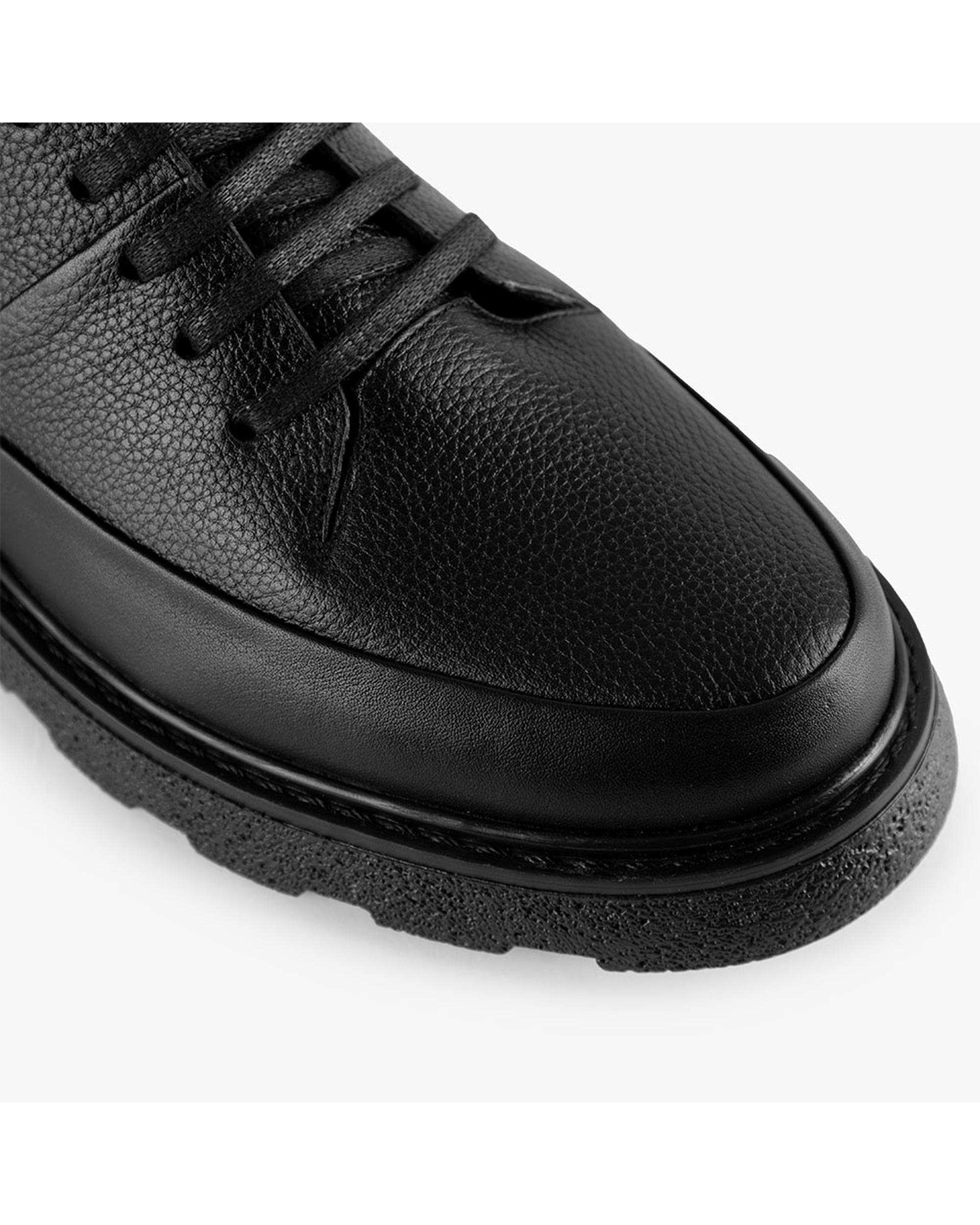 کفش چرم مردانه کژوال طبی مشکی برتونیکس Berttonix کد B 282