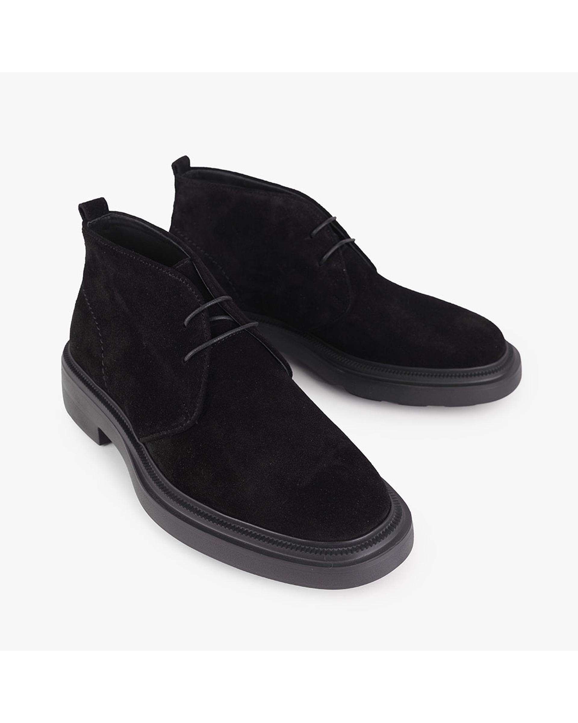 بوت چرم مردانه طبی مشکی اشبالت برتونیکس Berttonix کد ES-4058