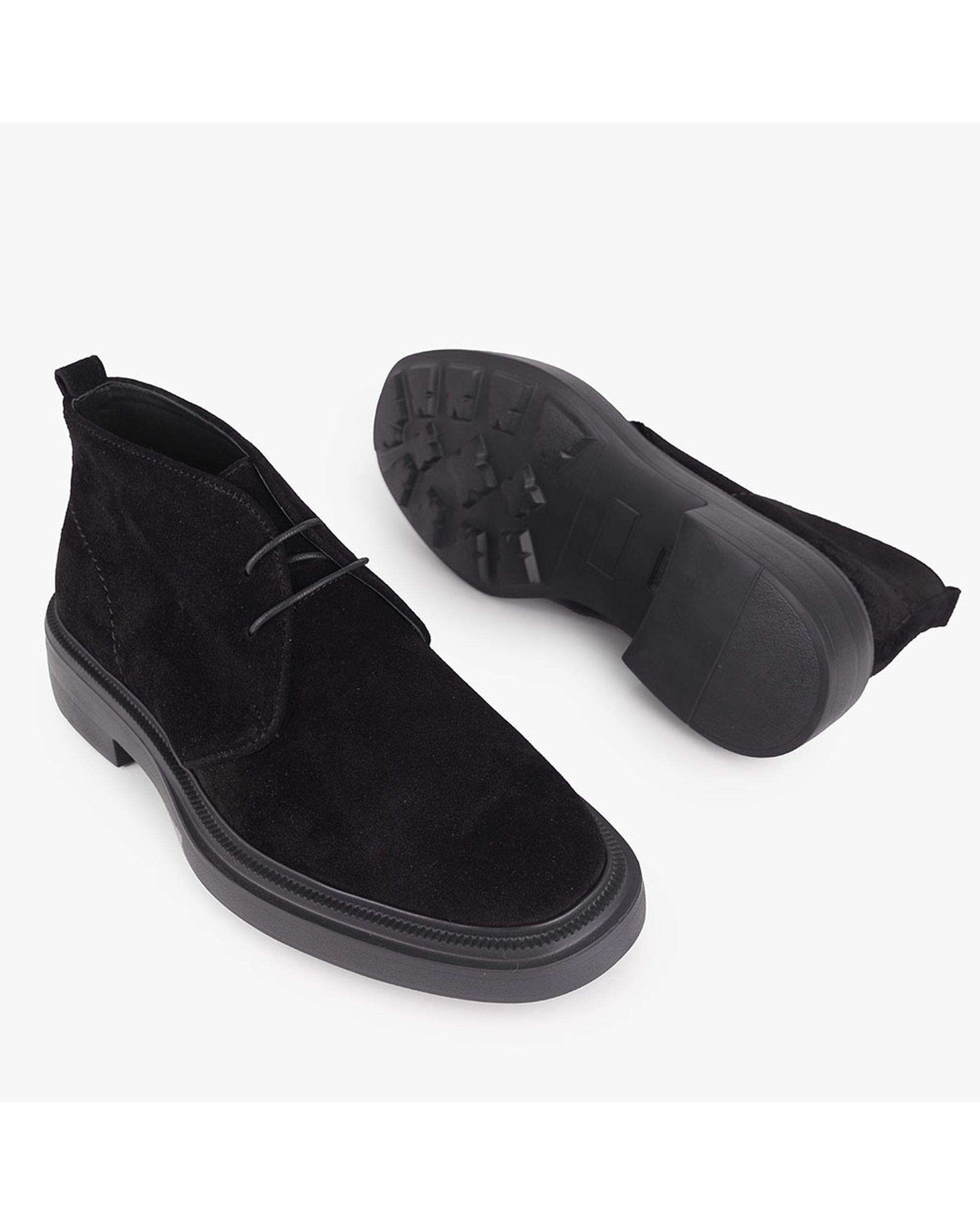 بوت چرم مردانه طبی مشکی اشبالت برتونیکس Berttonix کد ES-4058