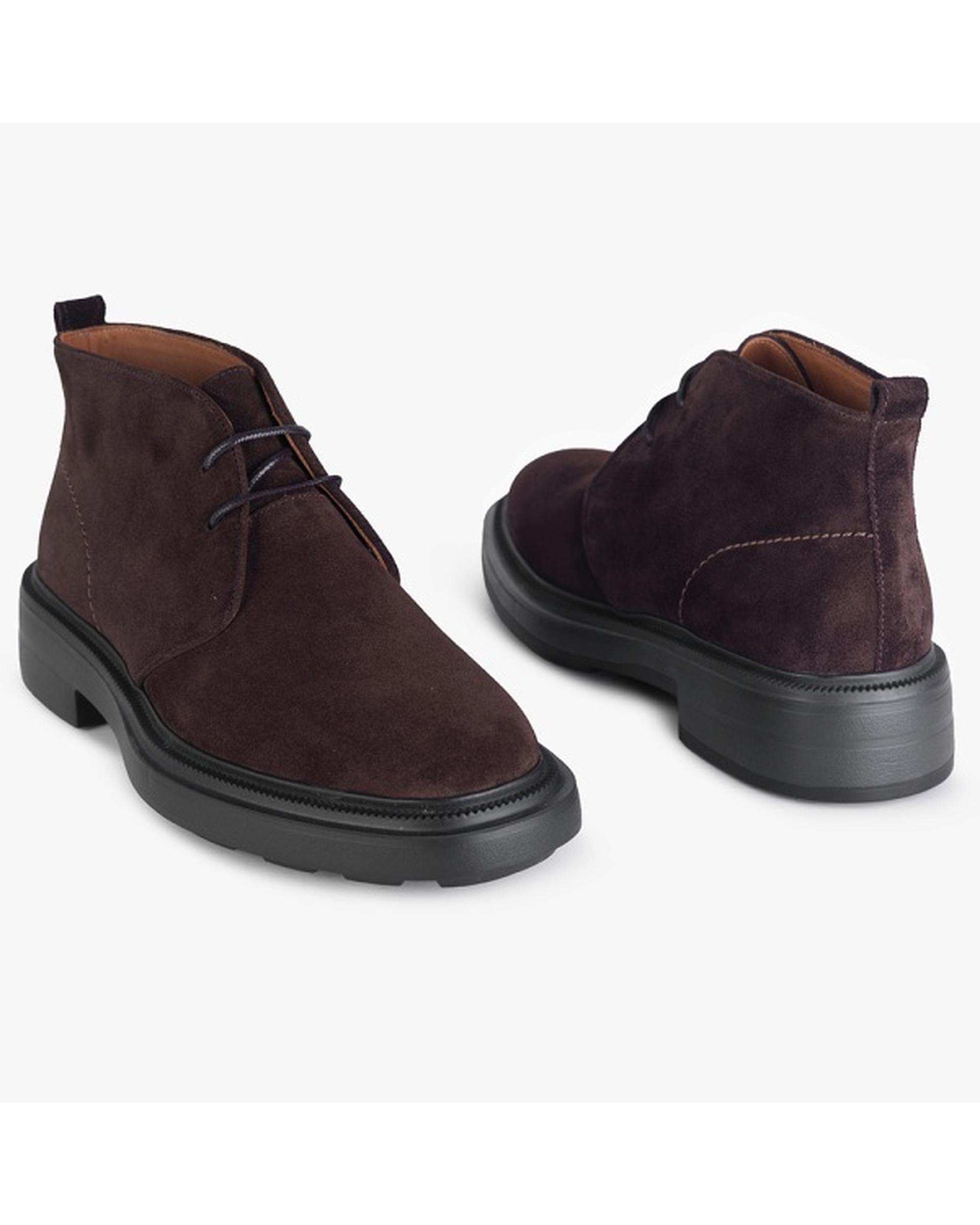 بوت چرم مردانه طبی قهوه ای برتونیکس Berttonix کد ES-4058