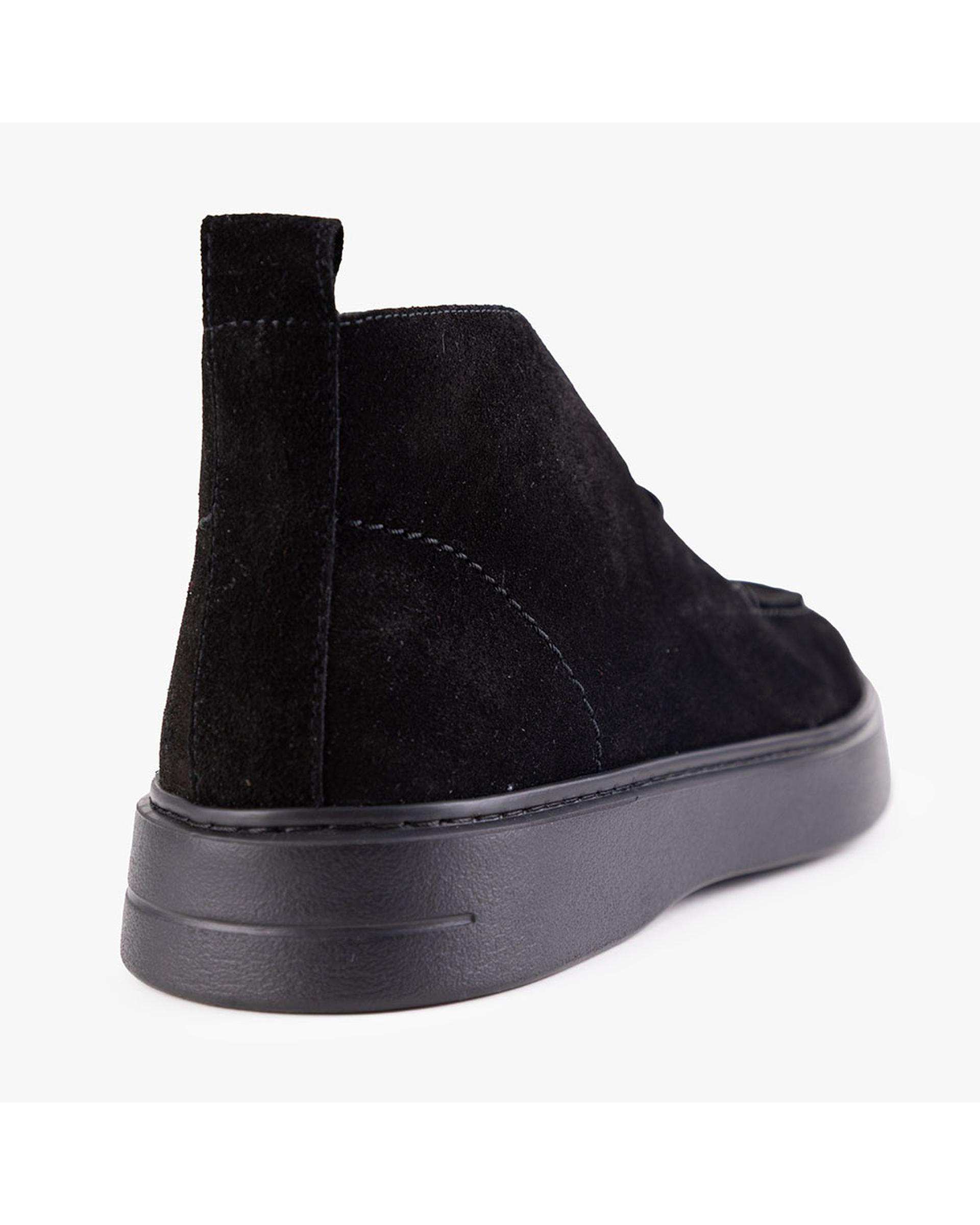 بوت چرم مردانه طبی مشکی برتونیکس Berttonix کد ES-4059