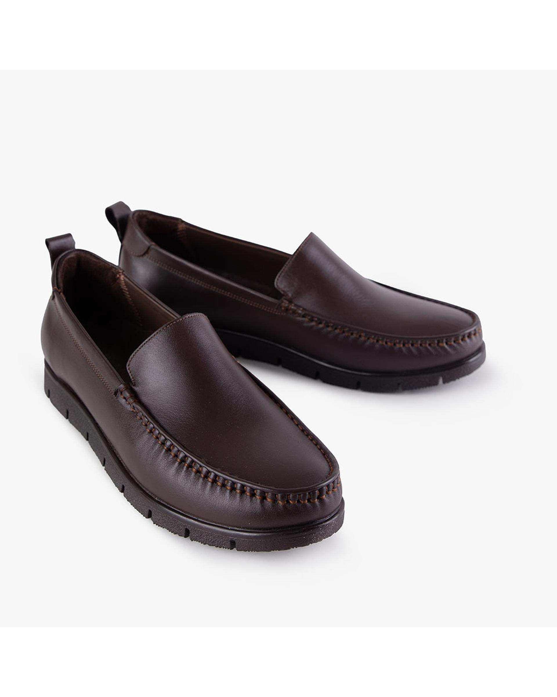 کفش چرم زنانه کژوال طبی قهوه ای برتونیکس Berttonix کد B 380