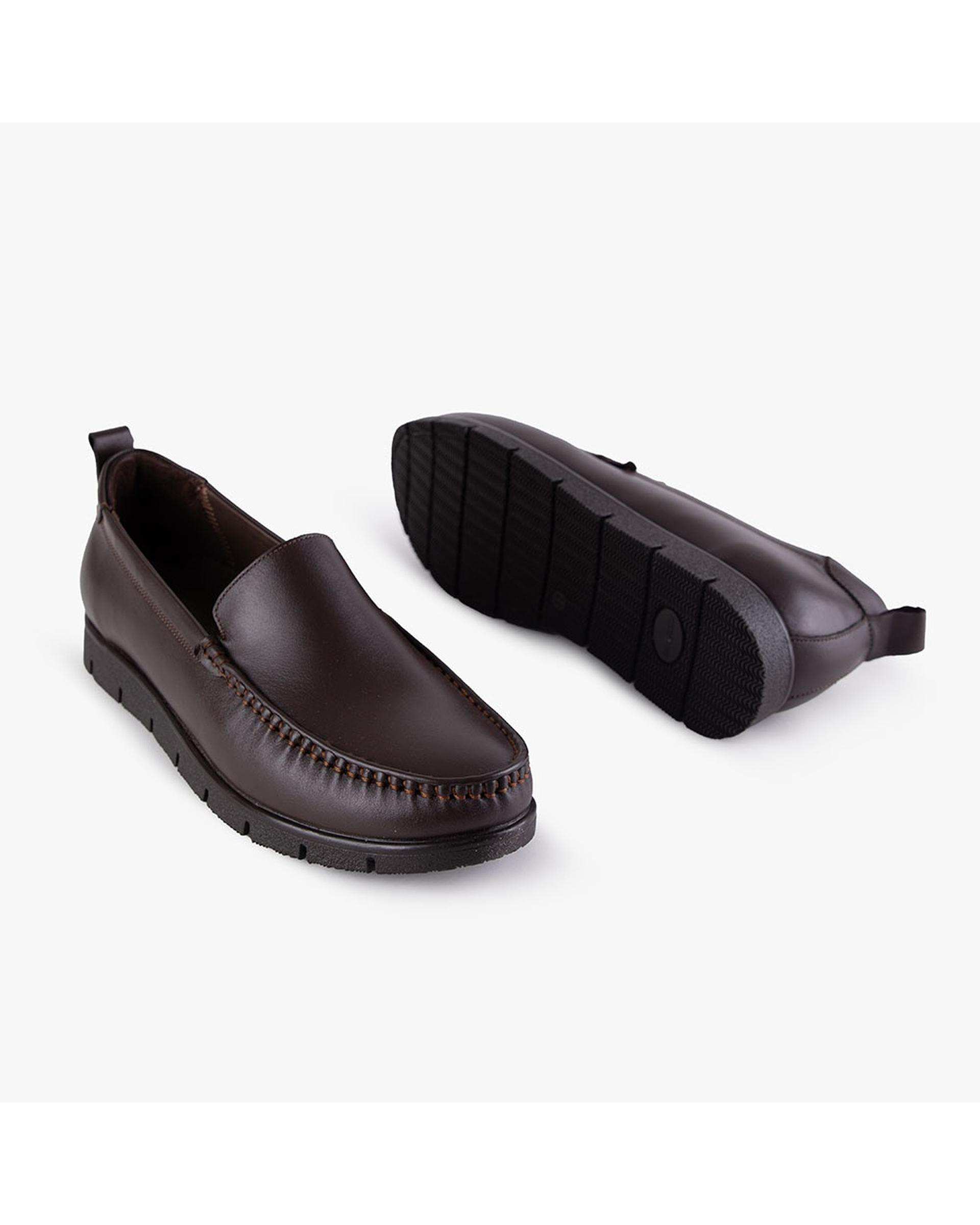 کفش چرم زنانه کژوال طبی قهوه ای برتونیکس Berttonix کد B 380