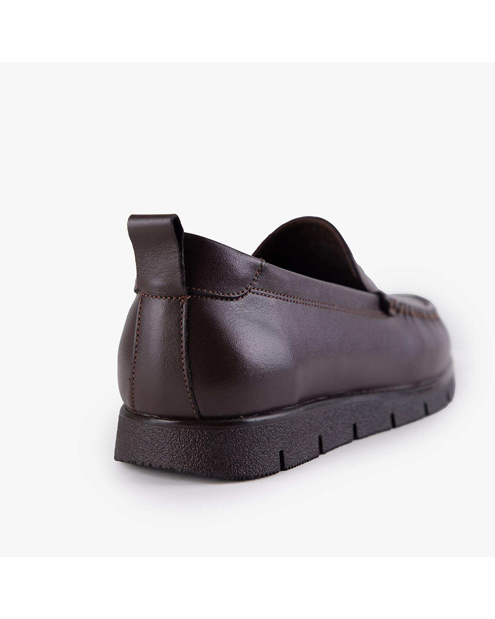 کفش چرم زنانه کژوال طبی قهوه ای برتونیکس Berttonix کد B 380