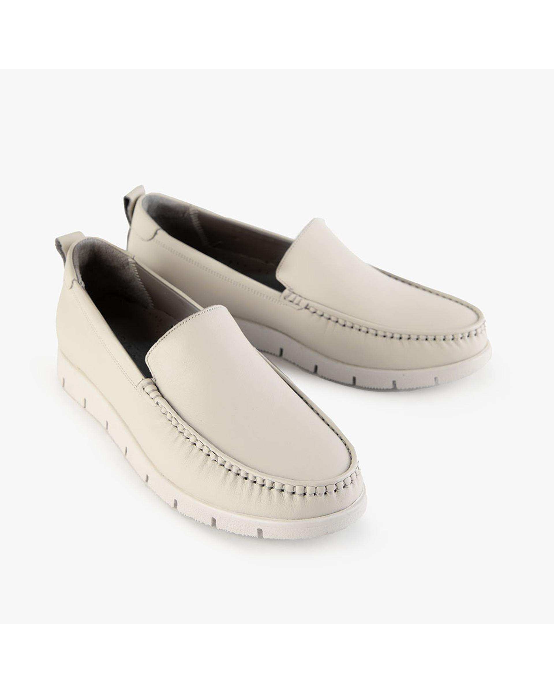 کفش چرم زنانه کژوال طبی اف وایت برتونیکس Berttonix کد B 380