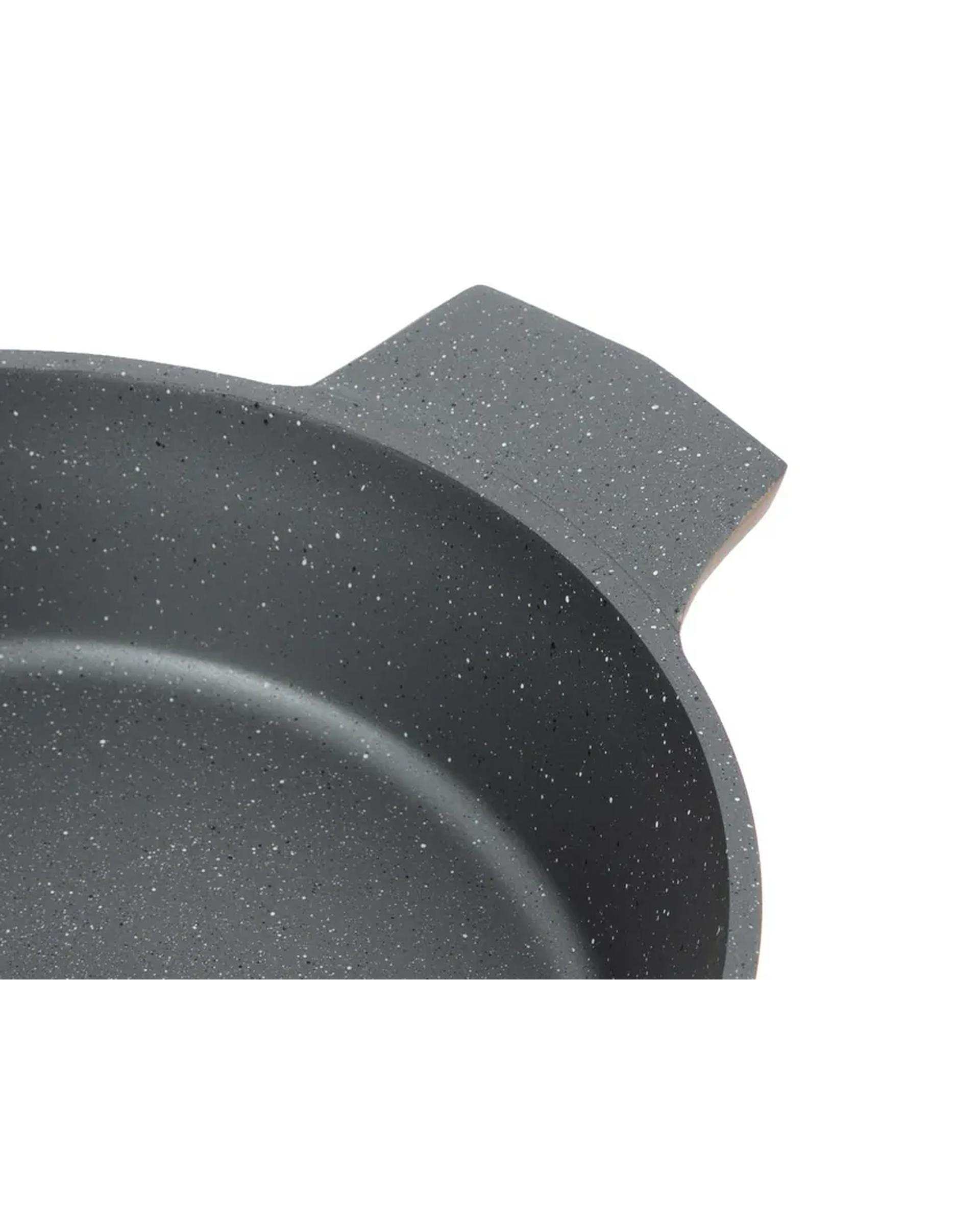 تابه دو دسته مشکی تکنو Tecno مدل ونوس سایز 28