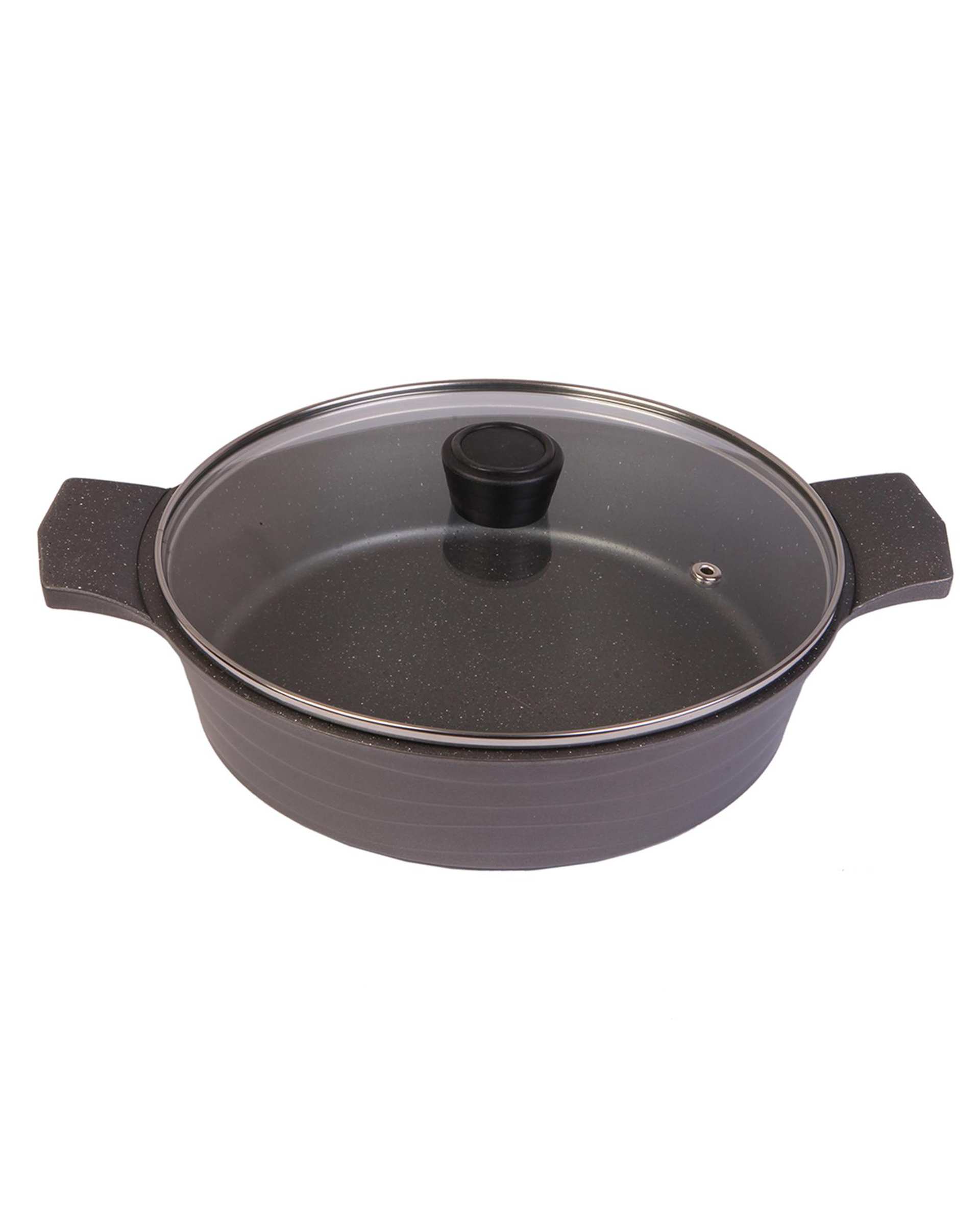 تابه دو دسته طوسی تکنو Tecno مدل ونوس سایز 28