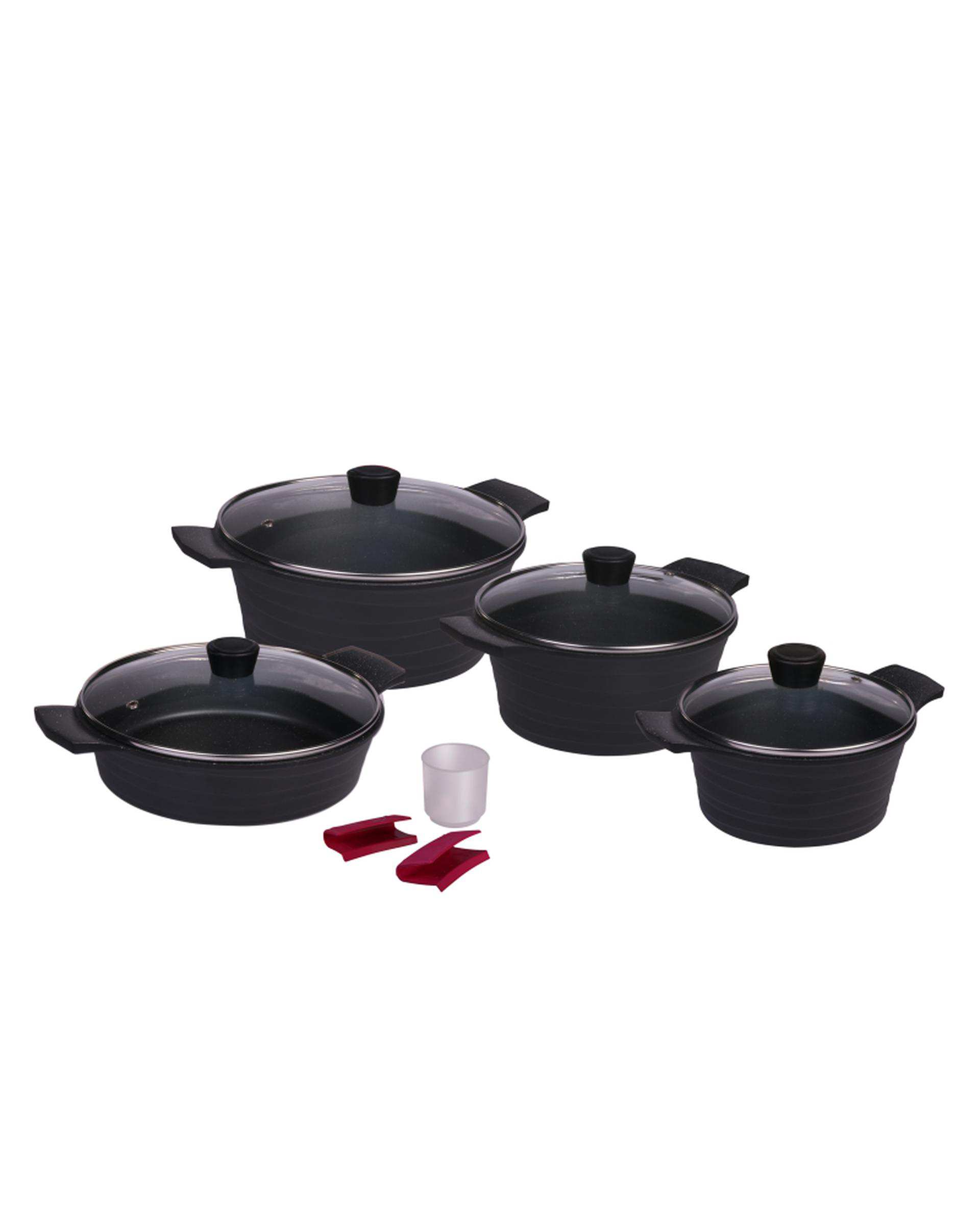 سرویس قابلمه 11 پارچه مشکی تکنو Tecno مدل ونوس