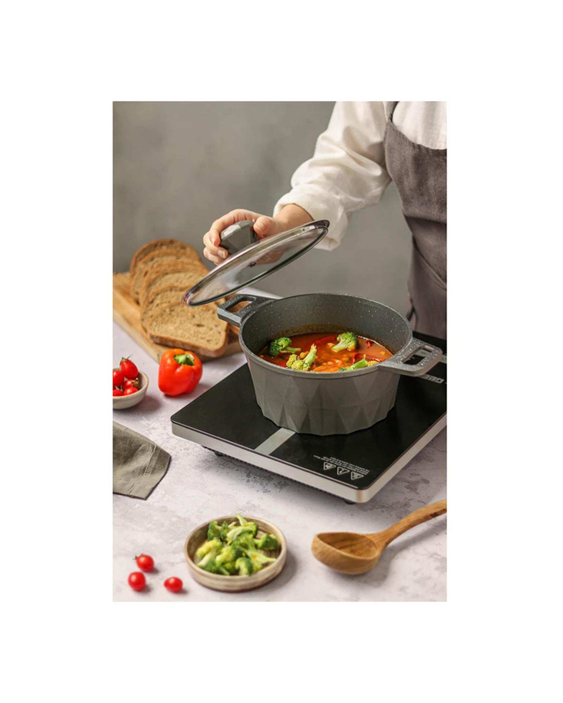 قابلمه طوسی تکنو Tecno مدل دایموند سایز 24