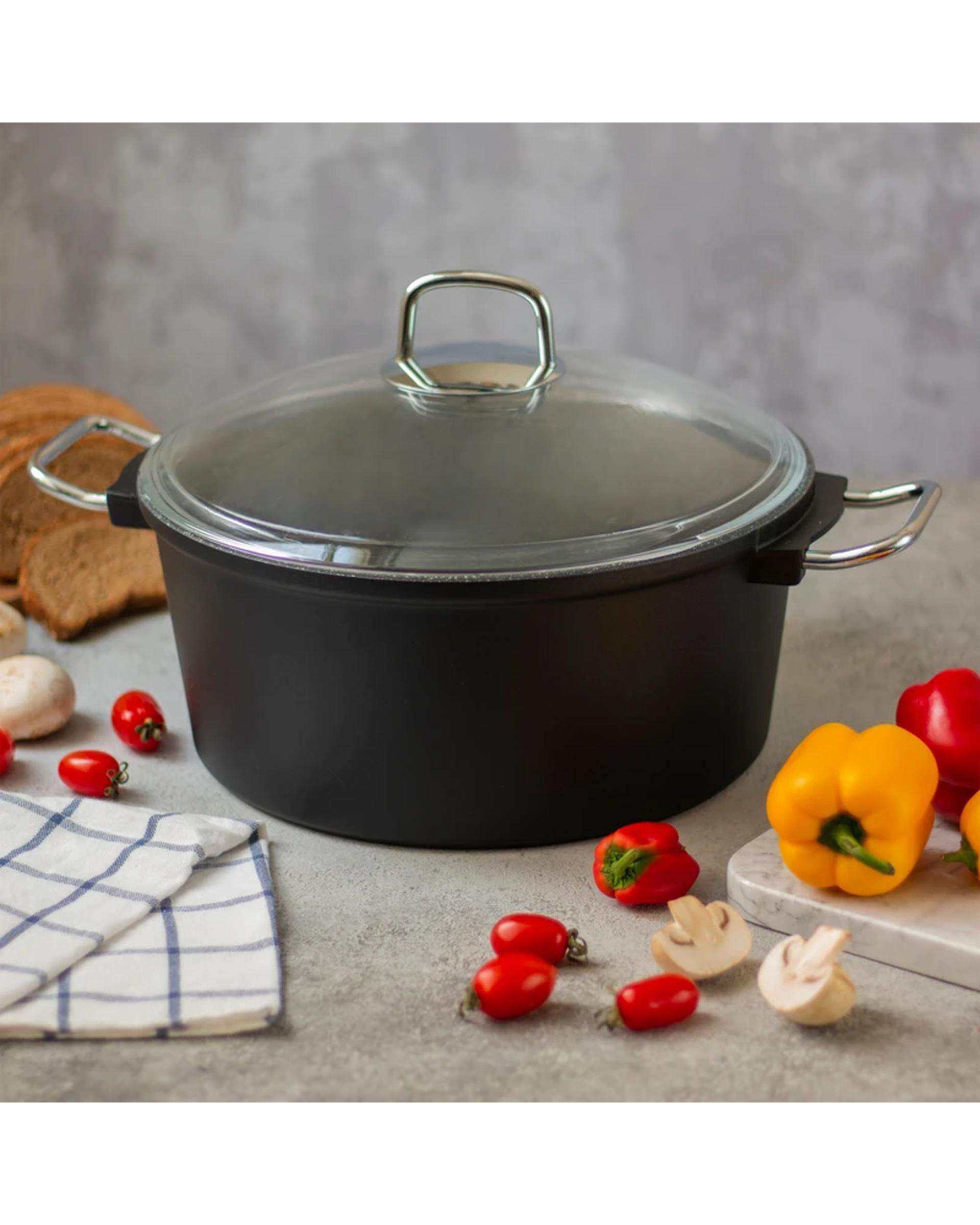 قابلمه مشکی تکنو Tecno مدل ان تاپ سایز 20