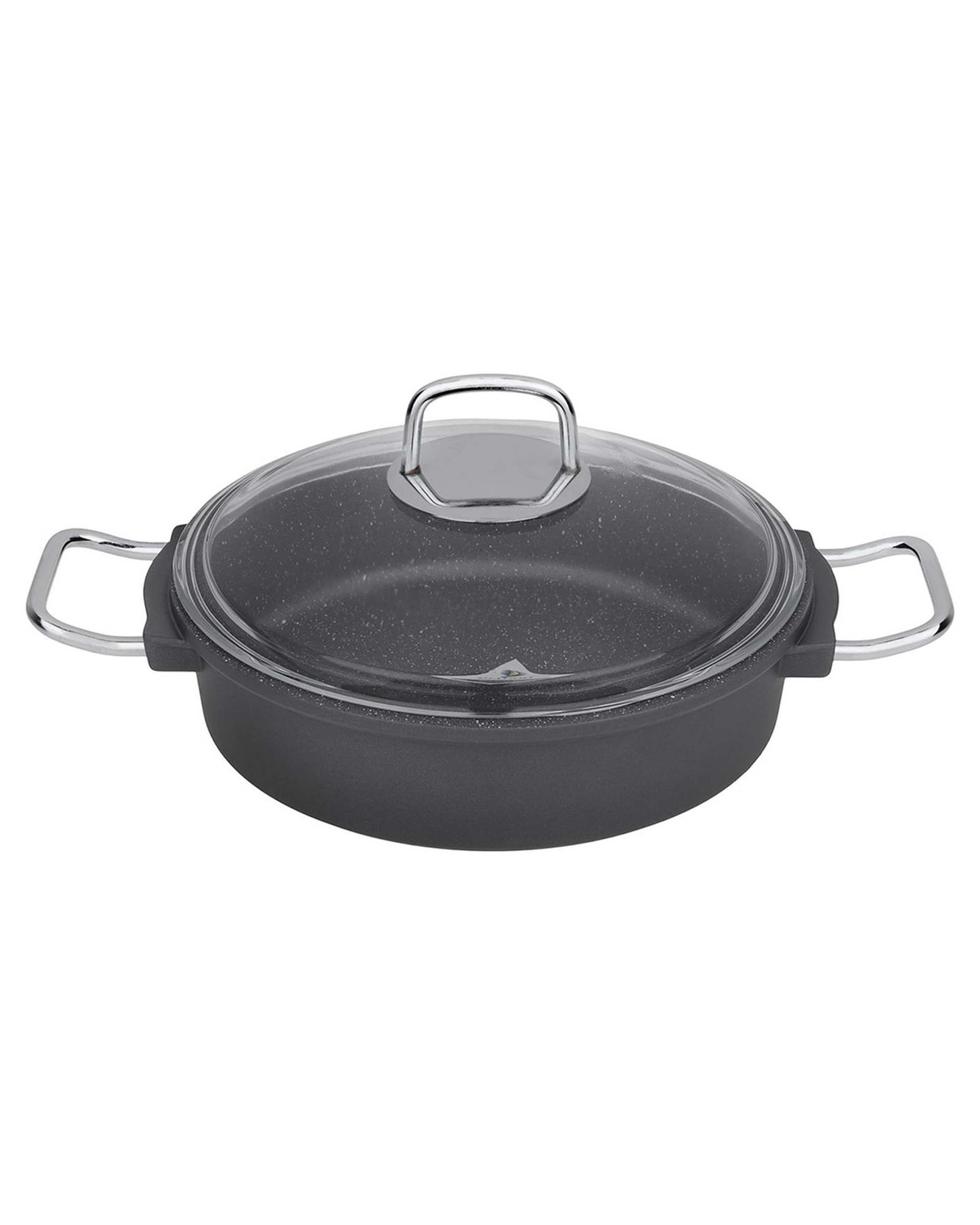 تابه دو دسته طوسی تکنو Tecno مدل ان تاپ سایز 28