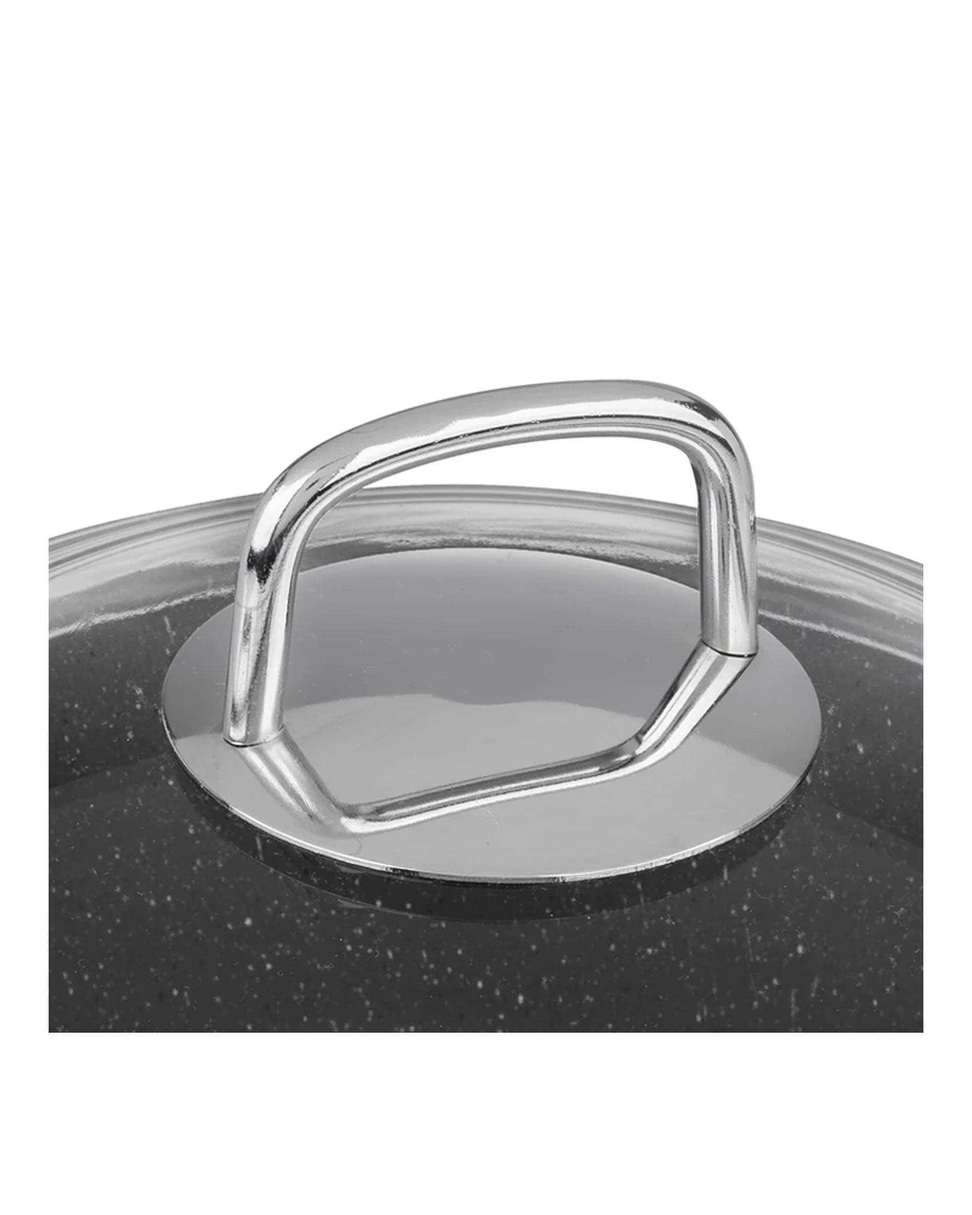 تابه دو دسته طوسی تکنو Tecno مدل ان تاپ سایز 28