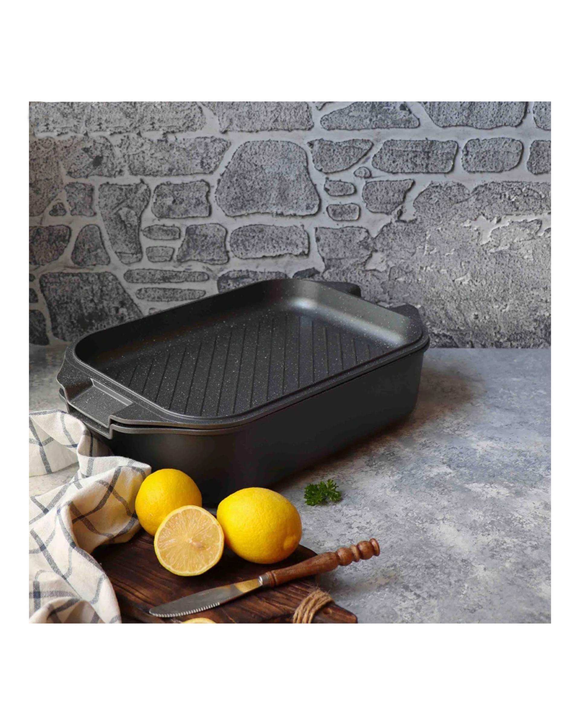 تابه و رستر آناهیتا مشکی تکنو Tecno سایز 35