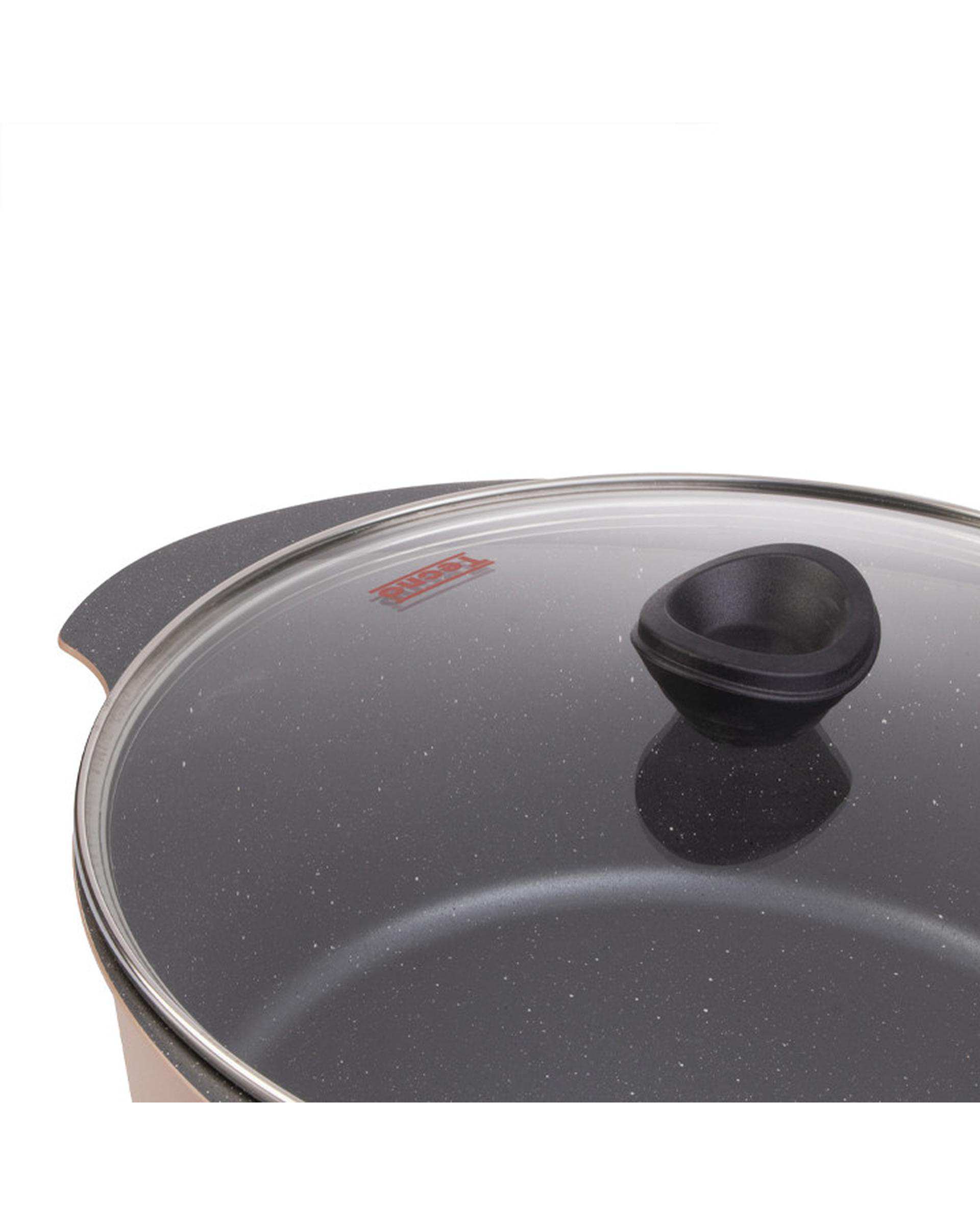 سرویس قابلمه 6 پارچه طوسی تکنو Tecno مدل پروانه