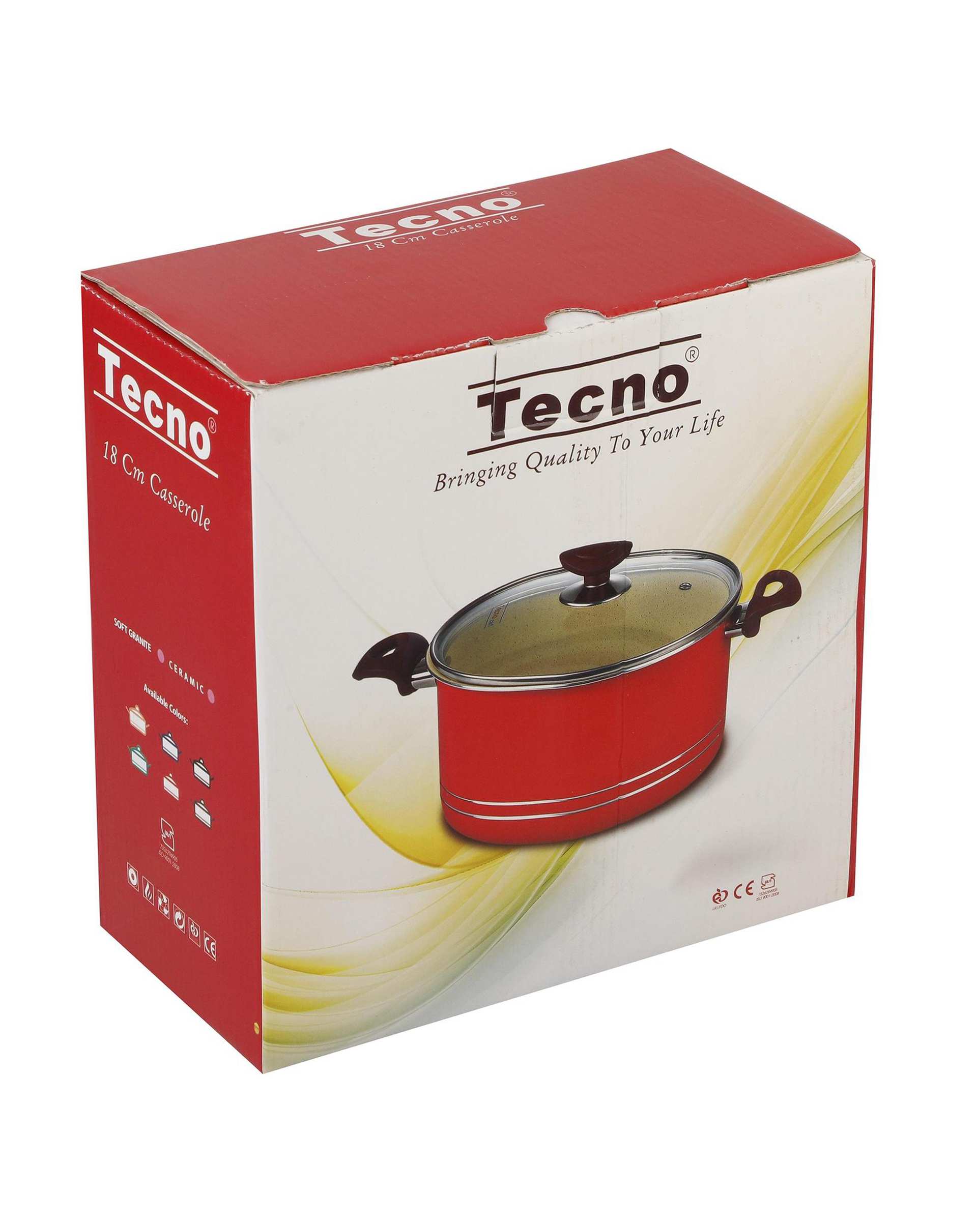 قابلمه صورتی تکنو Tecno مدل آنتیک سایز 18