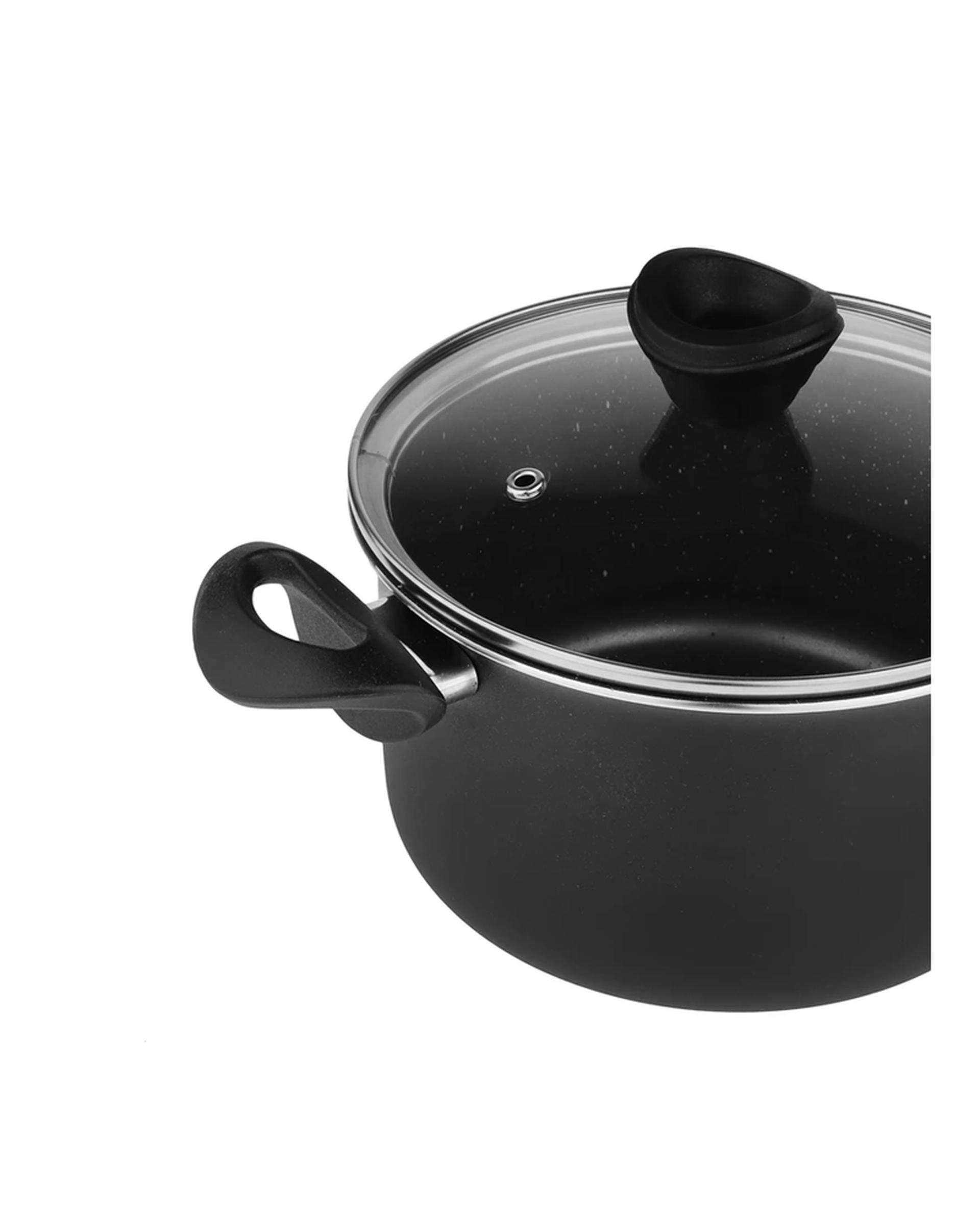 قابلمه مشکی تکنو Tecno مدل آنتیک سایز 20