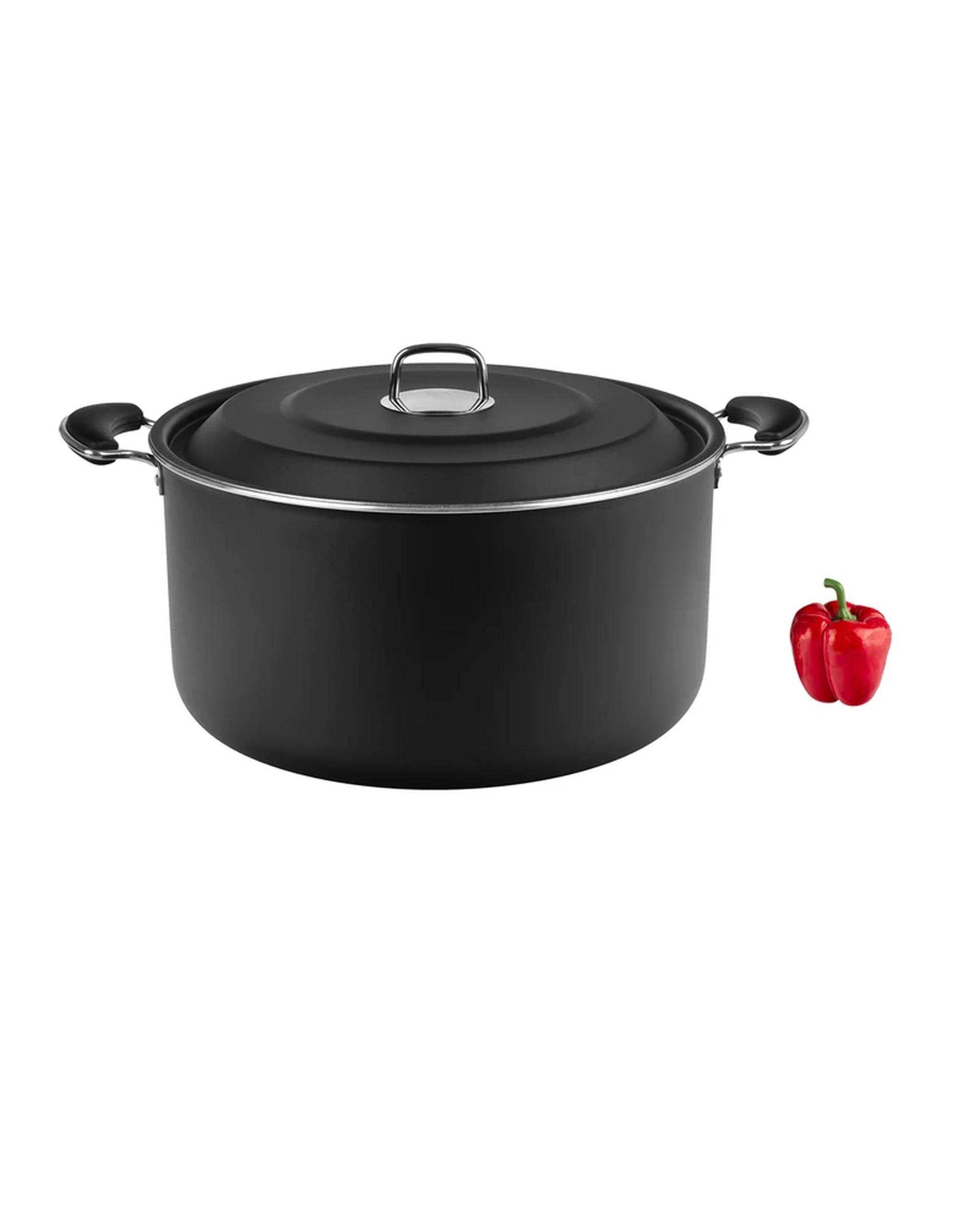 قابلمه مشکی تکنو Tecno مدل آنتیک سایز 50