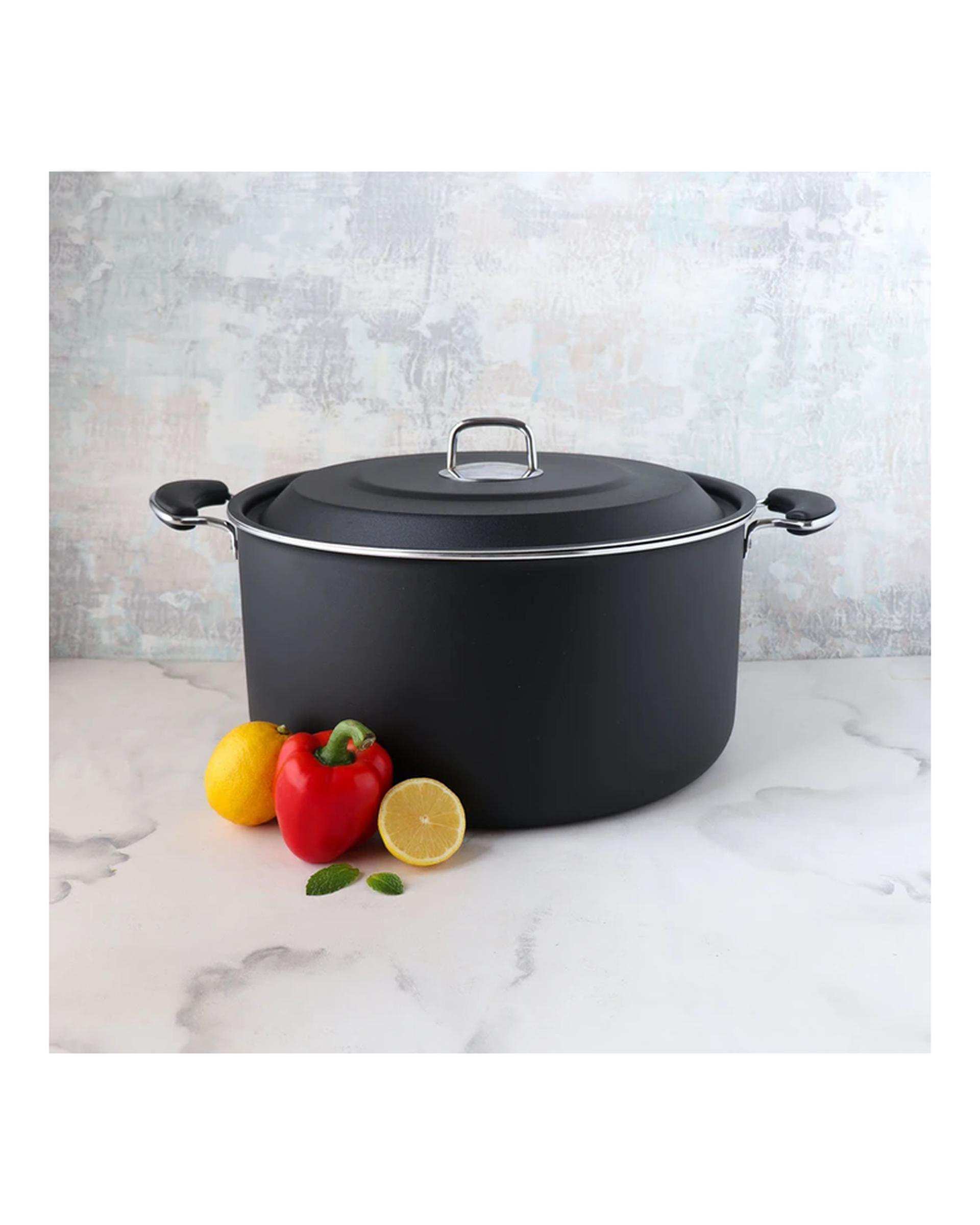 قابلمه مشکی تکنو Tecno مدل آنتیک سایز 50