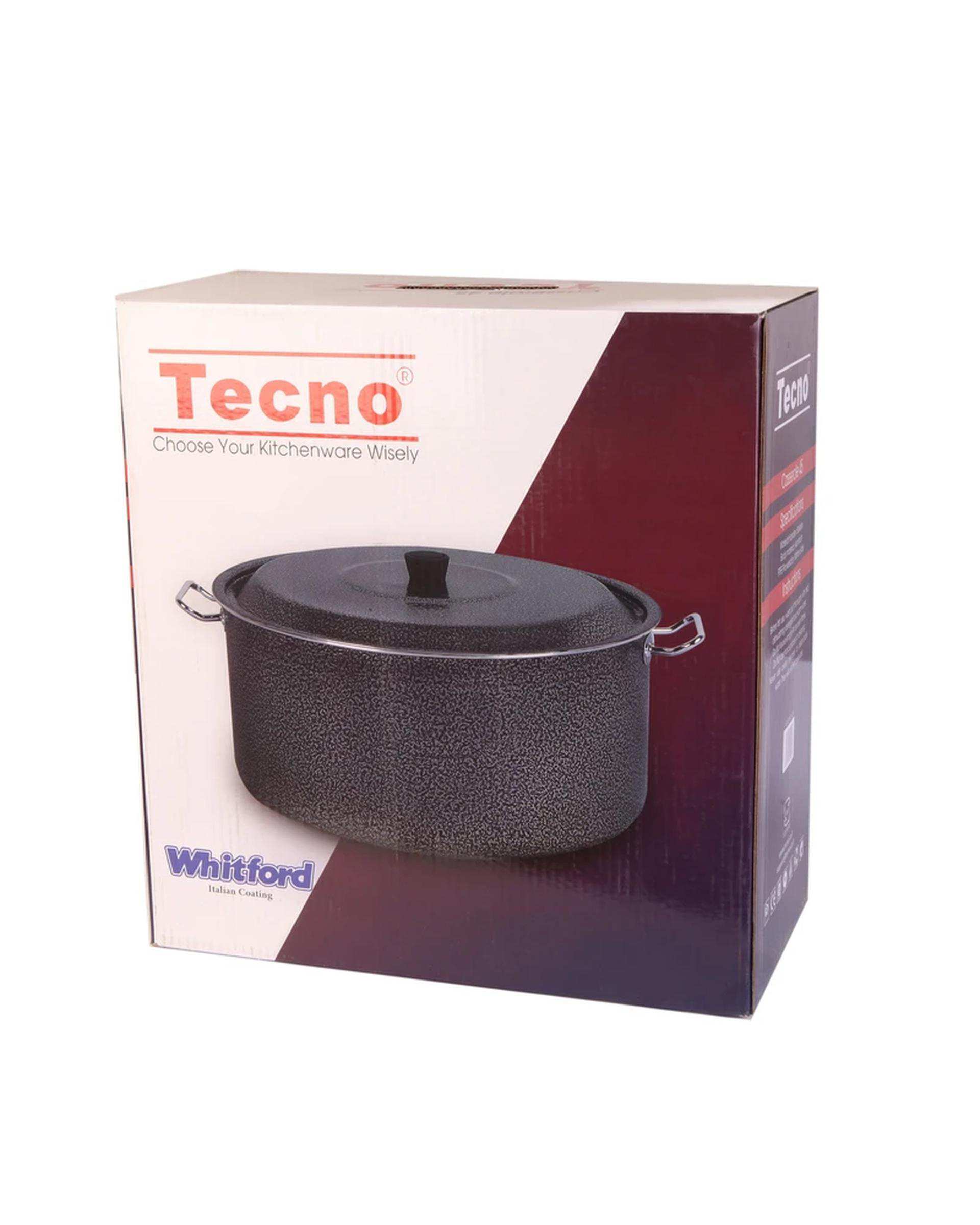 قابلمه مشکی تکنو Tecno مدل آنتیک سایز 50