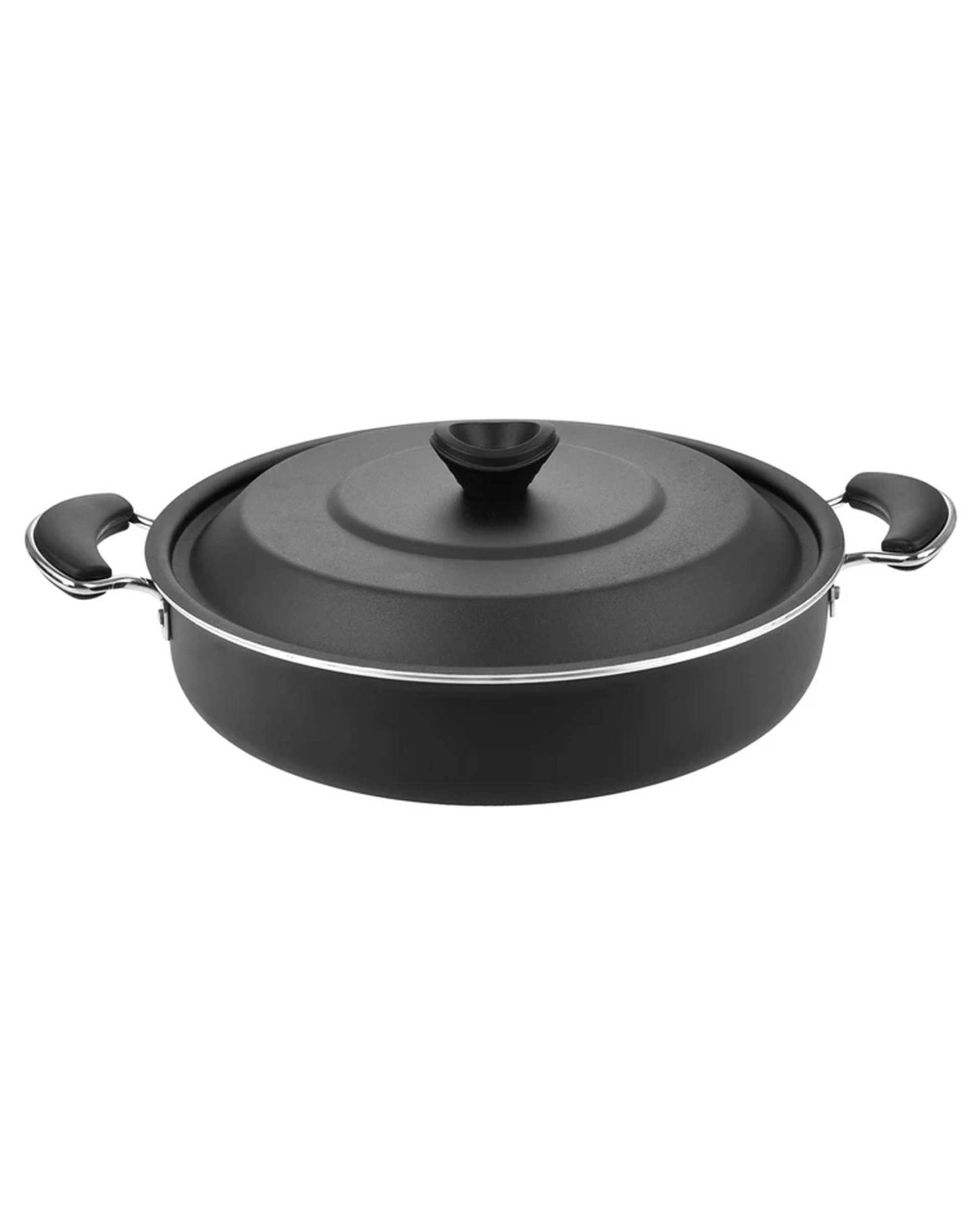 تابه دو دسته مشکی تکنو Tecno مدل آنتیک سایز 36