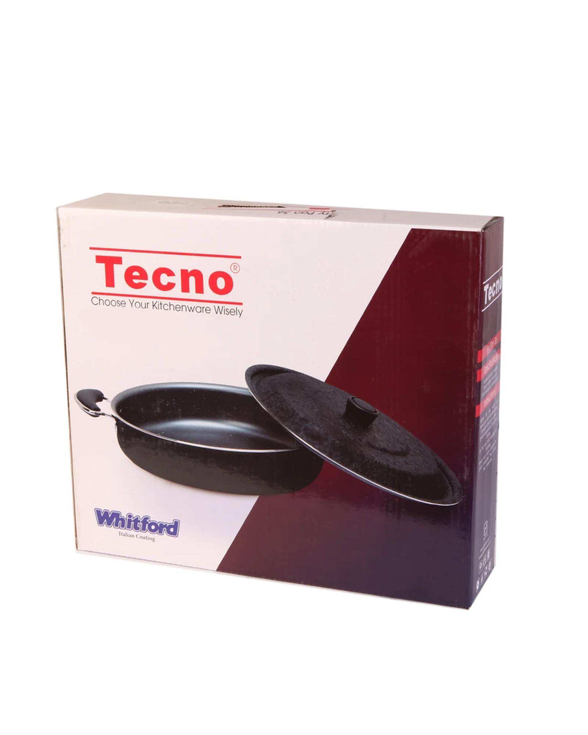 تابه دو دسته مشکی تکنو Tecno مدل آنتیک سایز 40