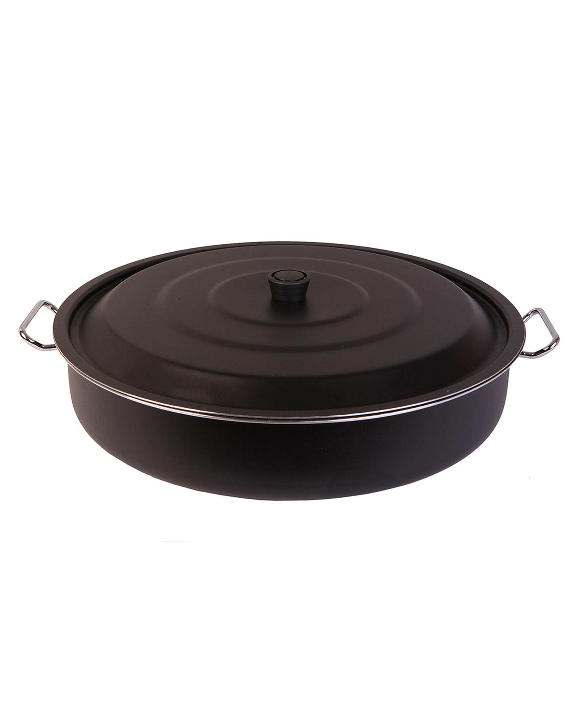 تابه دو دسته مشکی تکنو Tecno مدل آنتیک سایز 45