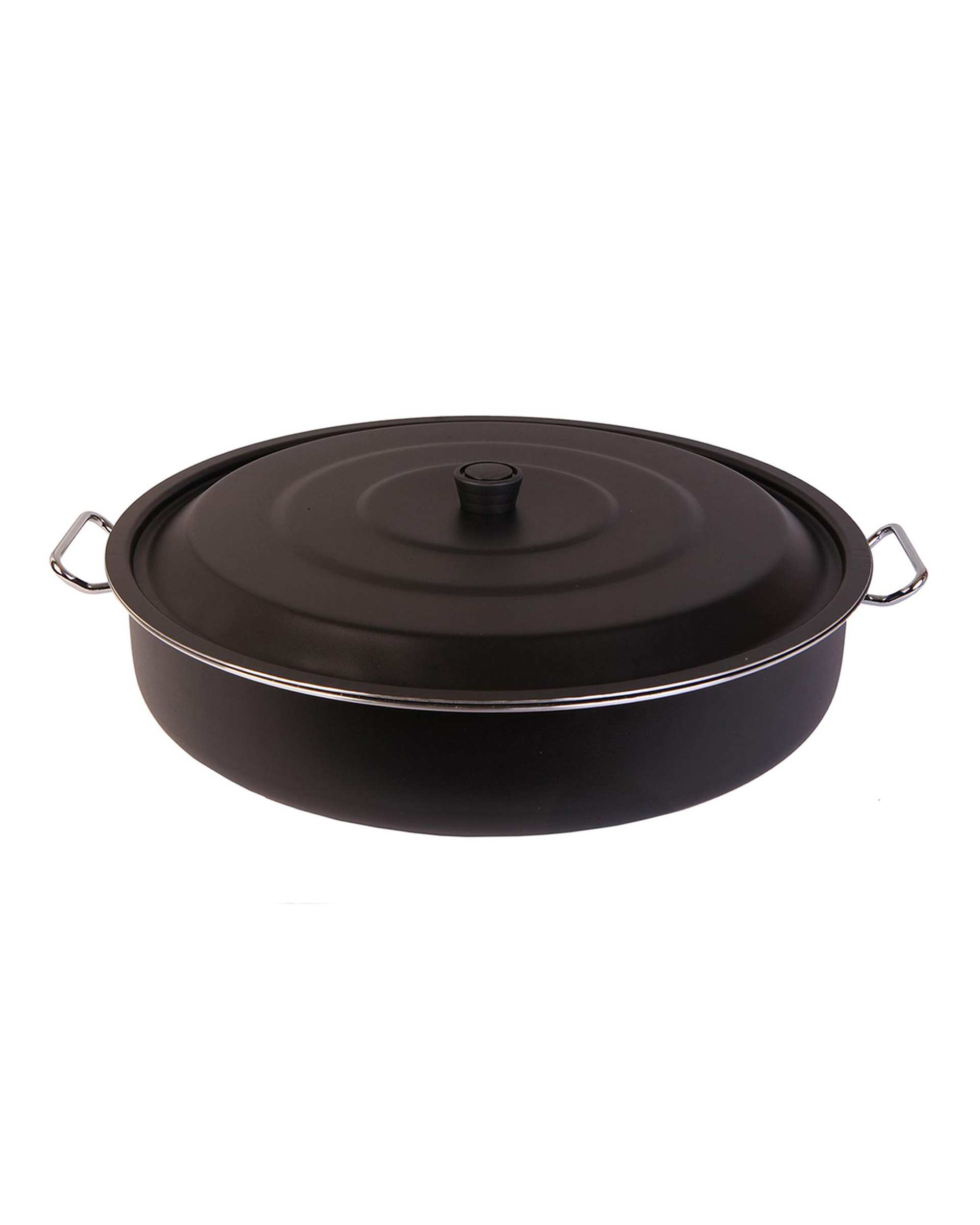 تابه دو دسته مشکی تکنو Tecno مدل آنتیک سایز 50