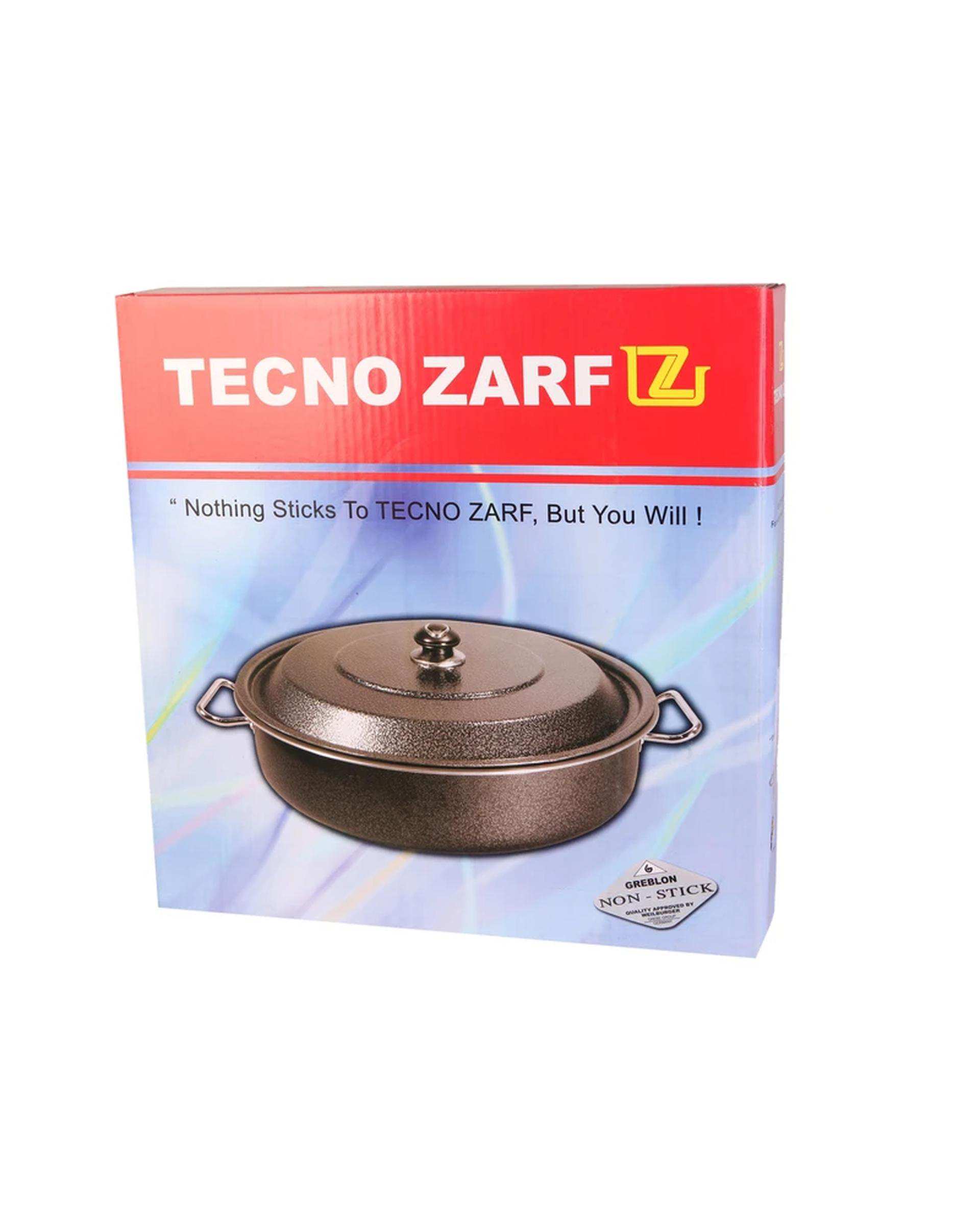 تابه دو دسته مشکی تکنو Tecno مدل آنتیک سایز 50