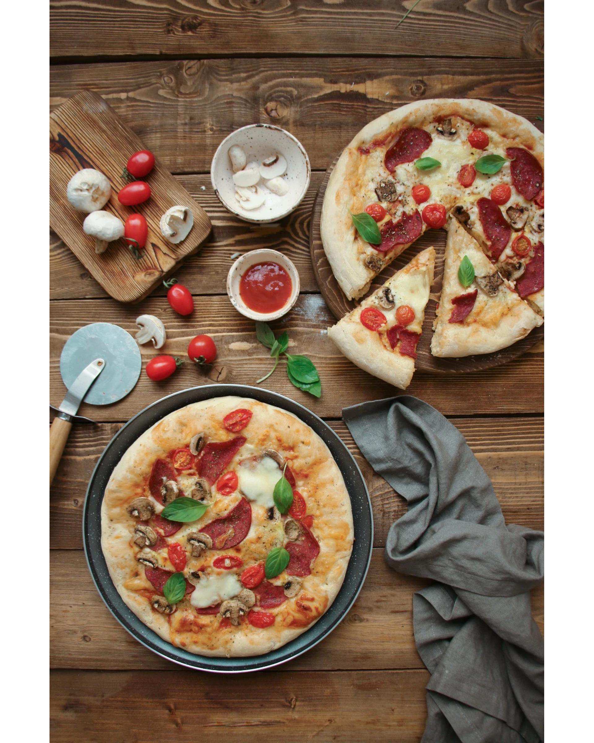 ظرف پیتزا پز مشکی تکنو Tecno سایز 34