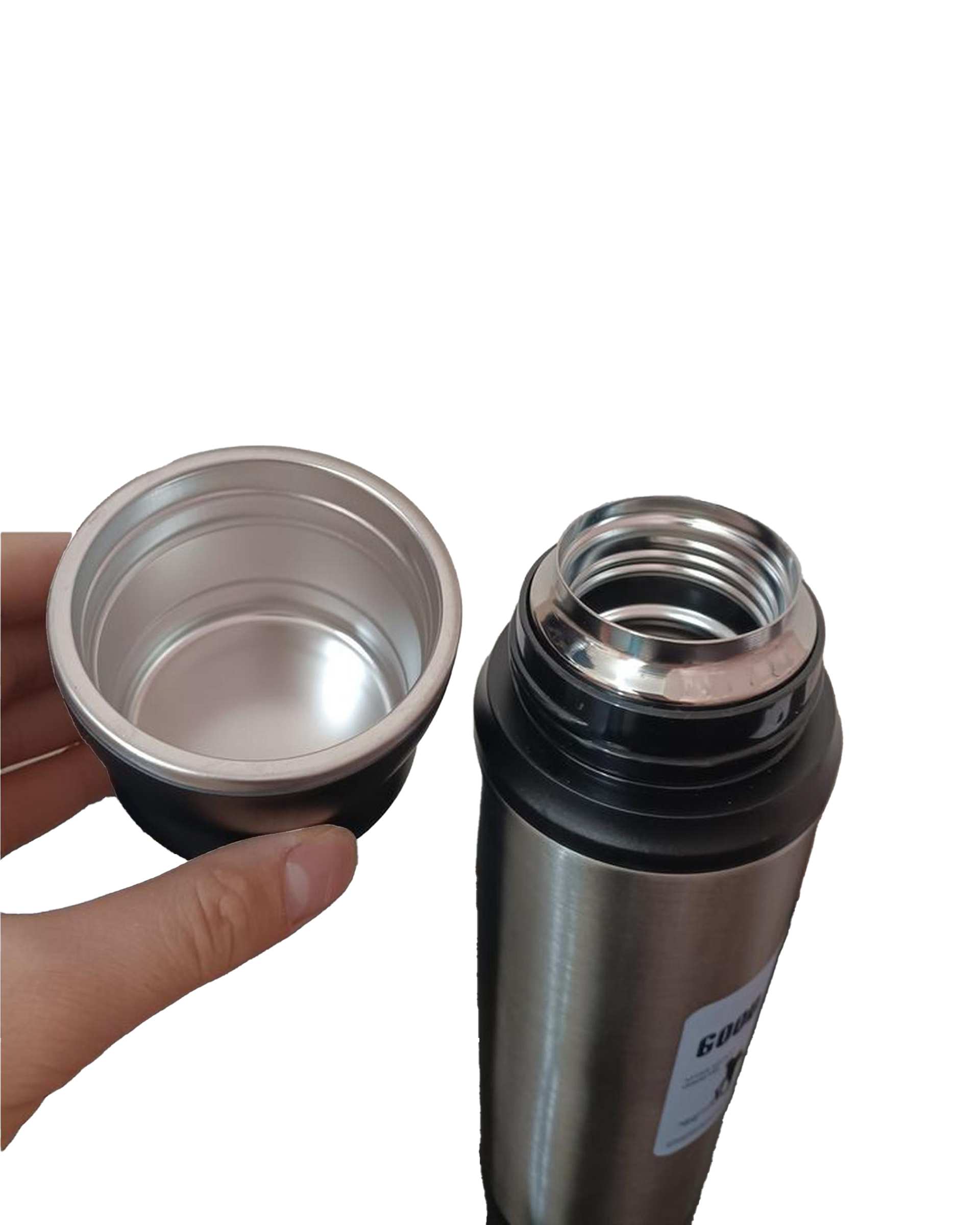 فلاسک کوهنوردی مشکی مدل GOOD گنجایش 1 لیتر