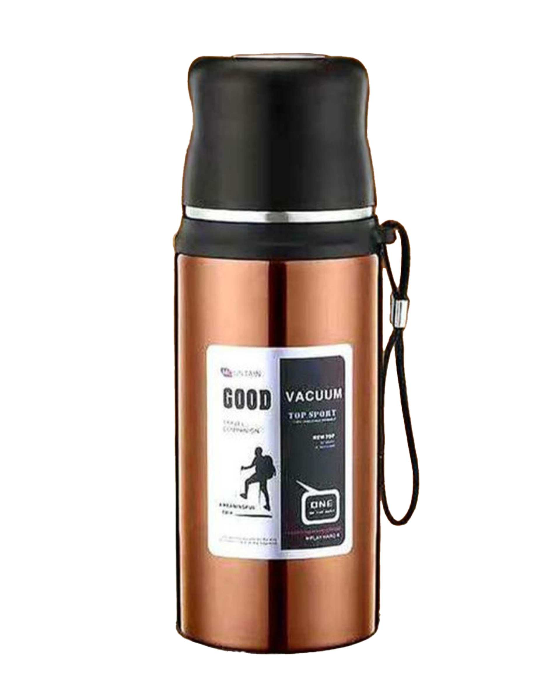 فلاسک کوهنوردی رزگلد مدل GOOD گنجایش 1 لیتر