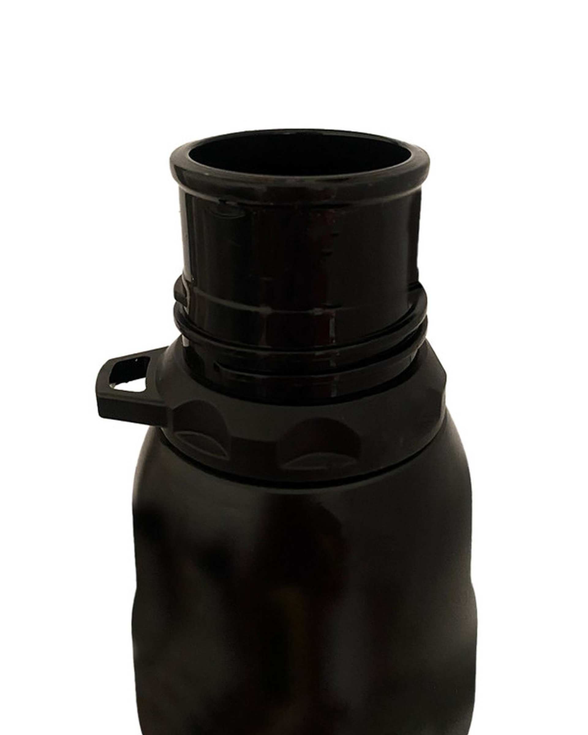 قمقمه ورزشی مشکی مدل استیل گنجایش 0.6 لیتر