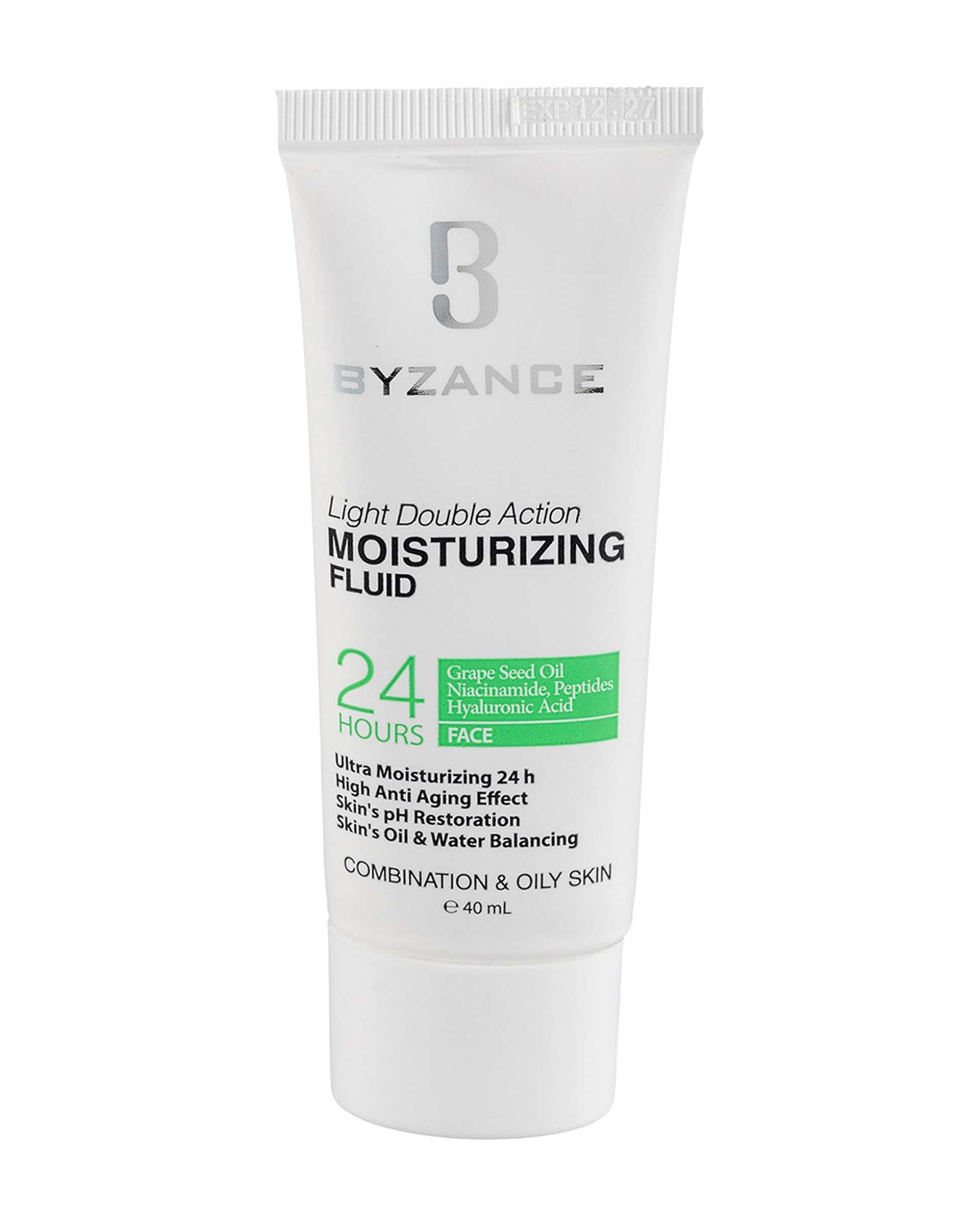 فلوئید آبرسان صورت بیزانس Byzance مناسب پوست های چرب و مختلط حجم 40ml