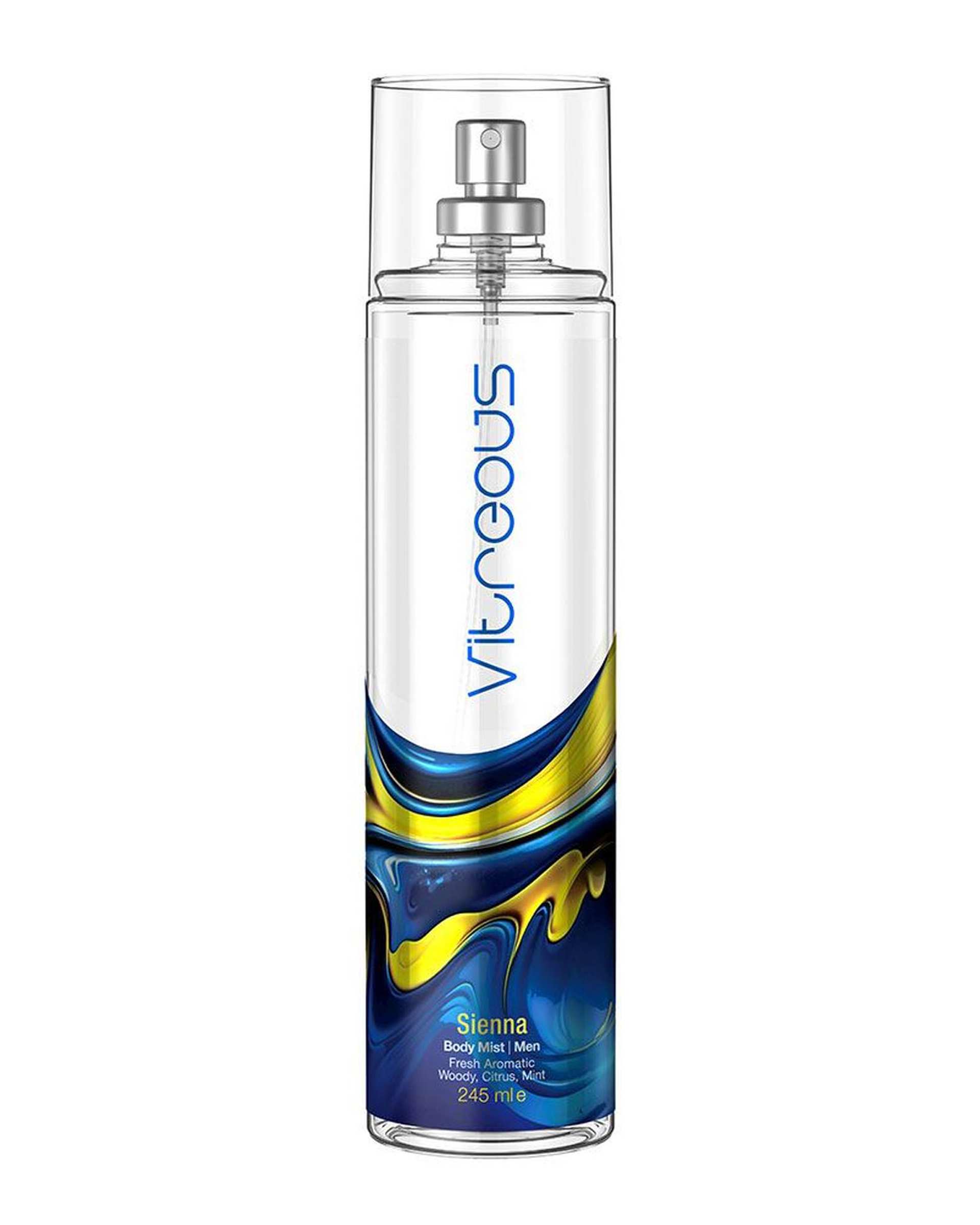بادی میست مردانه ویتروس Vitreous مدل سیه نا Sienna حجم 245ml