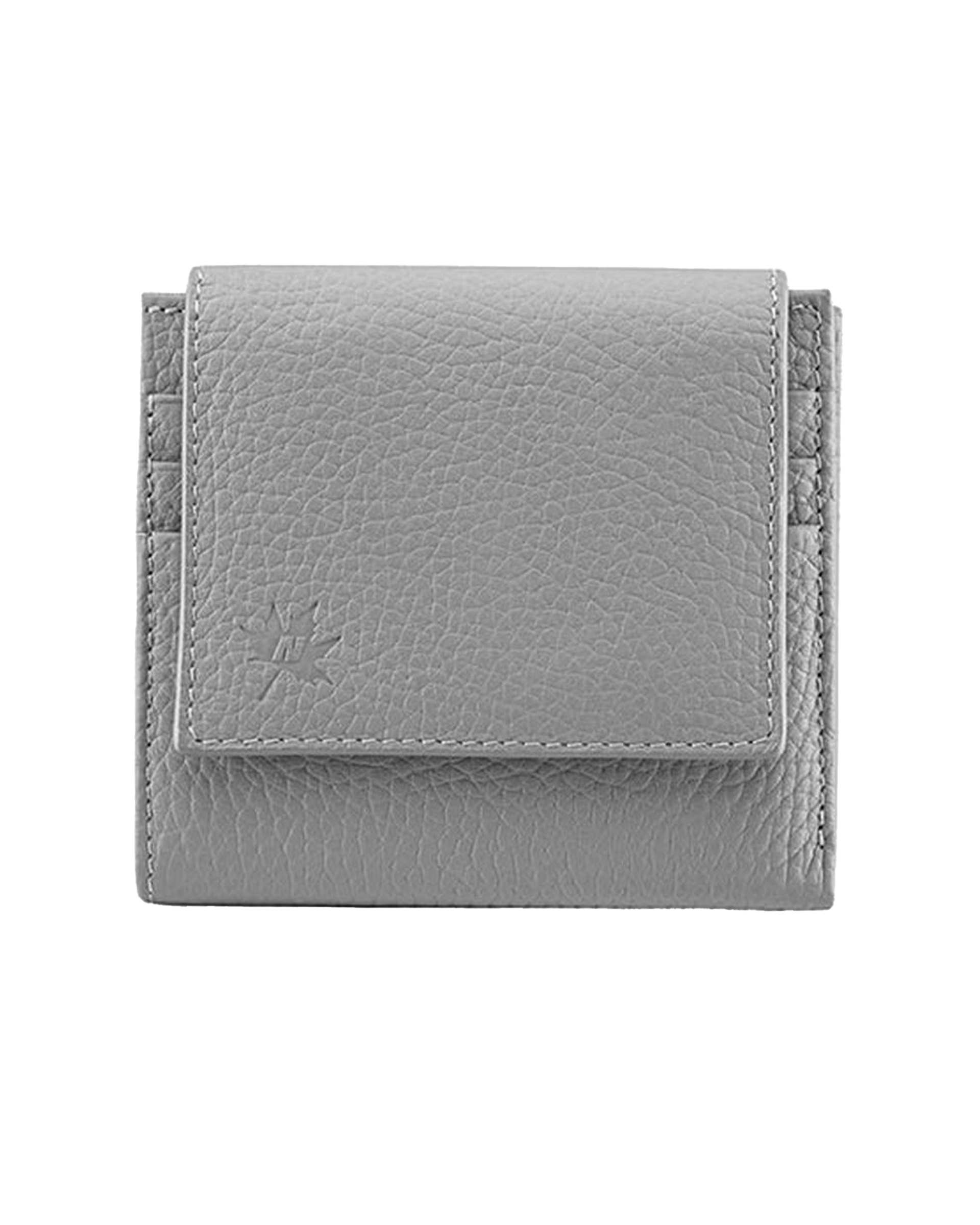 کیف پول چرم زنانه طوسی نوین چرم Novincharm مدل رناتا Fm- PW3182