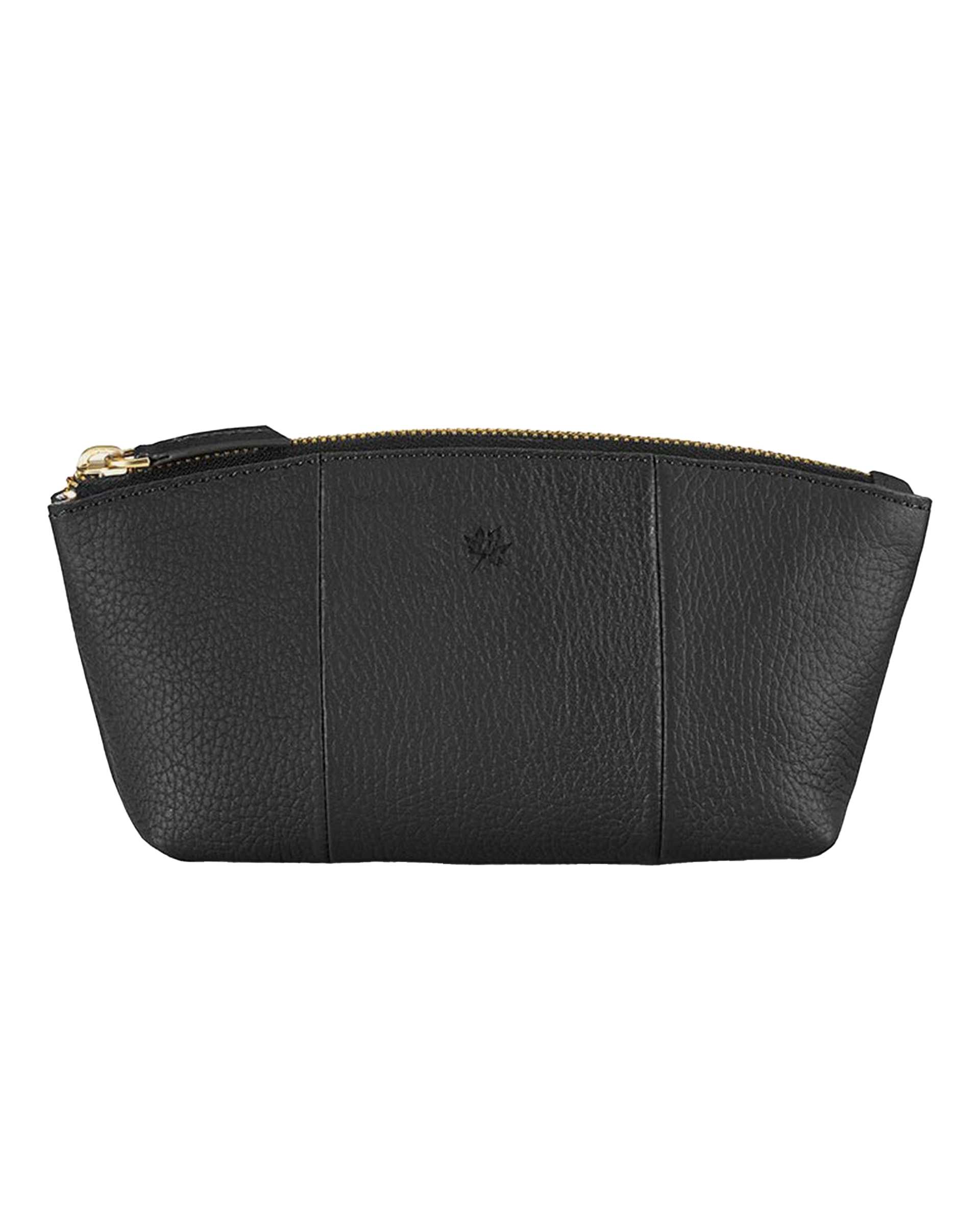 کیف آرایشی چرم مشکی نوین چرم Novincharm مدل دونا Fm- CBX0351