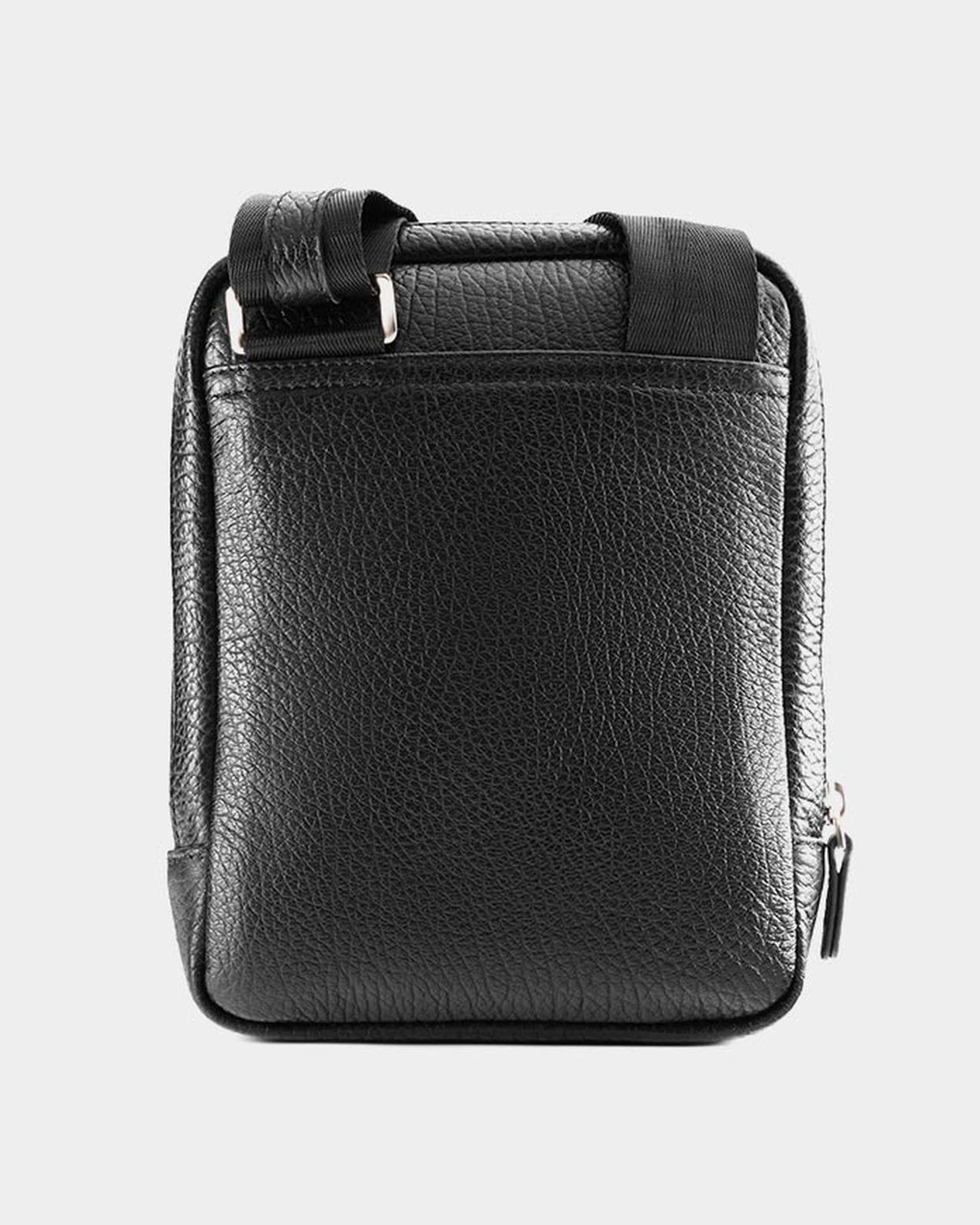 کیف چرم کراس بادی مشکی نوین چرم Novincharm مدل رادمان MSB3973