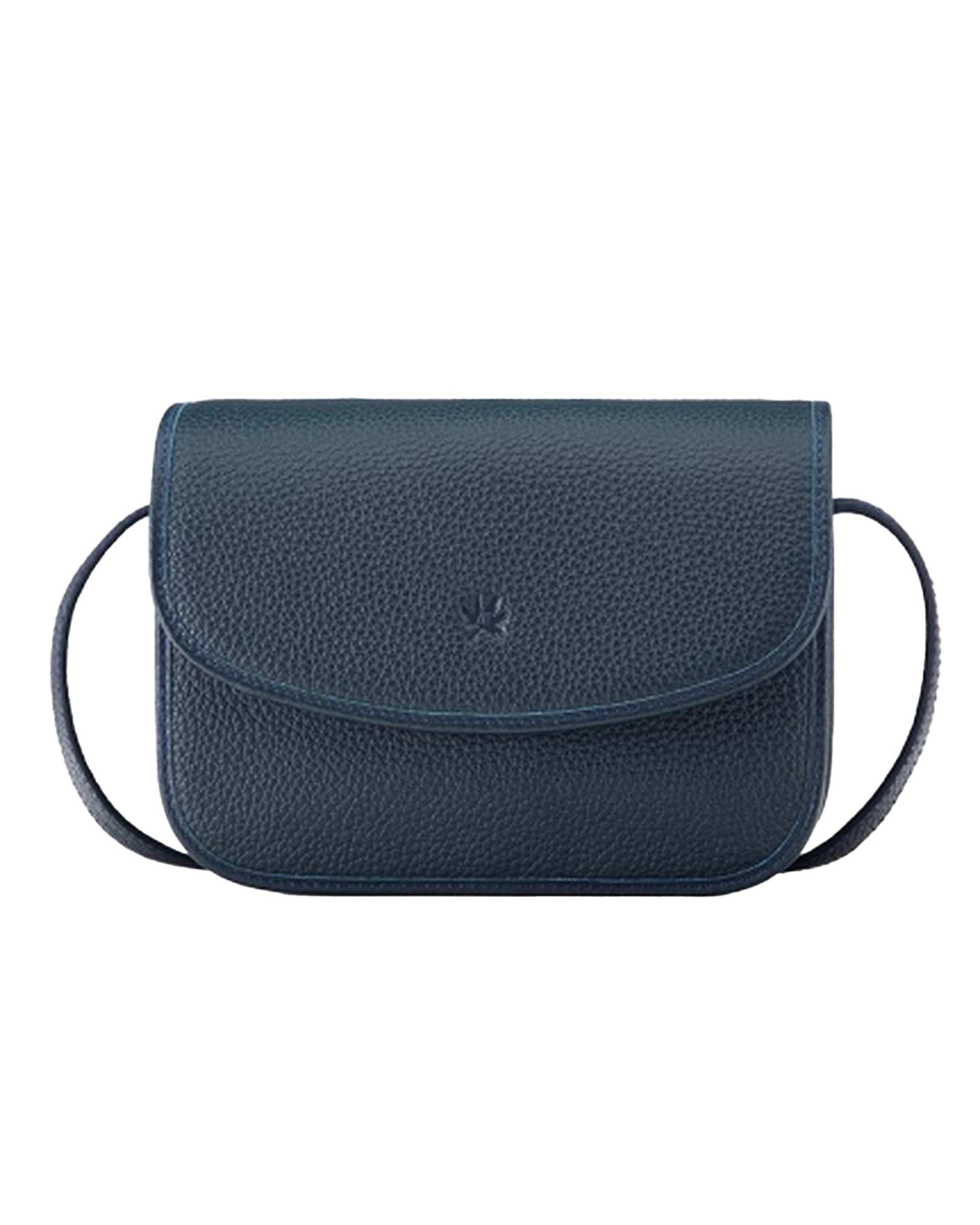 کیف دوشی زنانه سرمه ای نوین چرم Novincharm مدل 1019-1 LHB4701