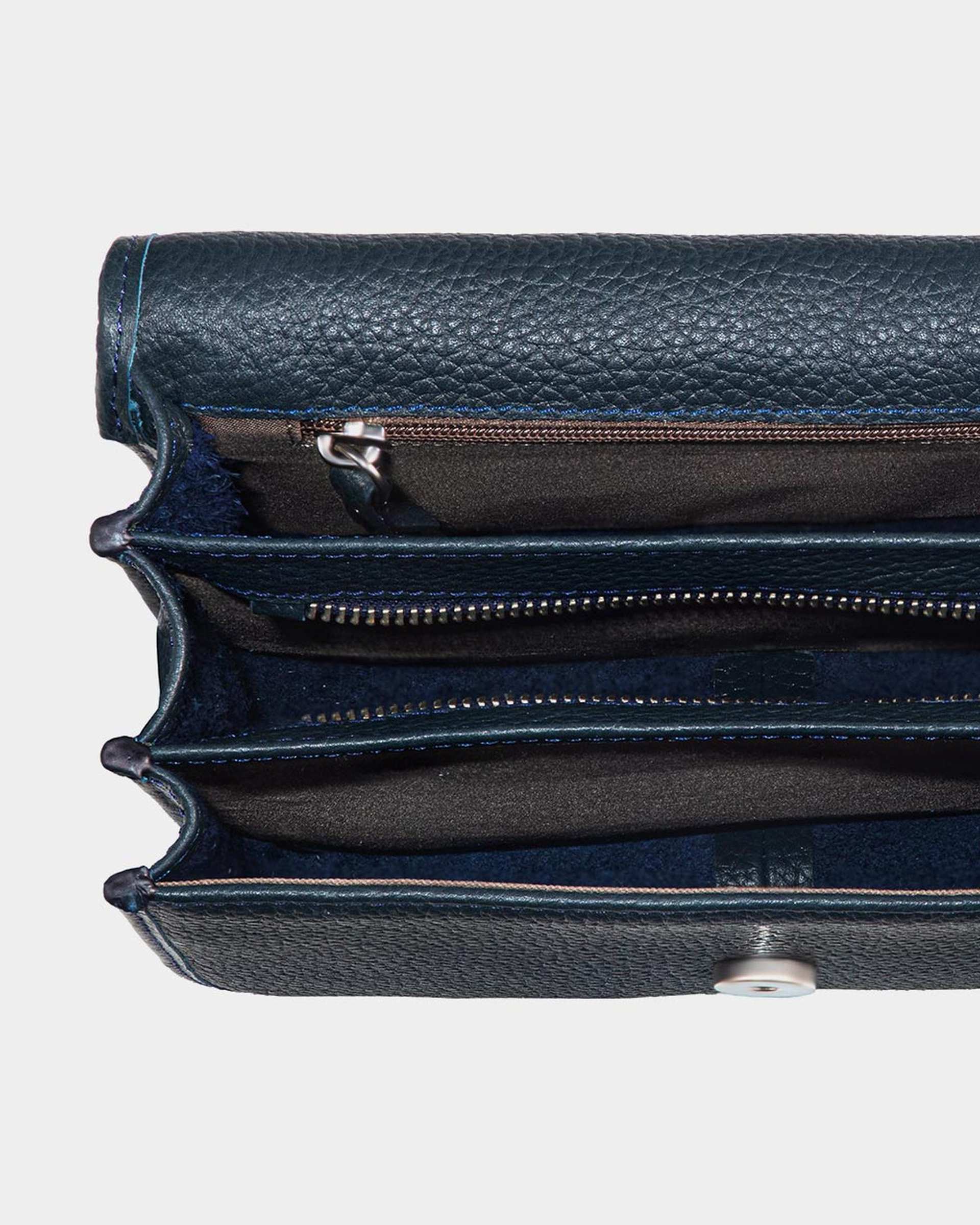 کیف دوشی زنانه سرمه ای نوین چرم Novincharm مدل 1019-1 LHB4701