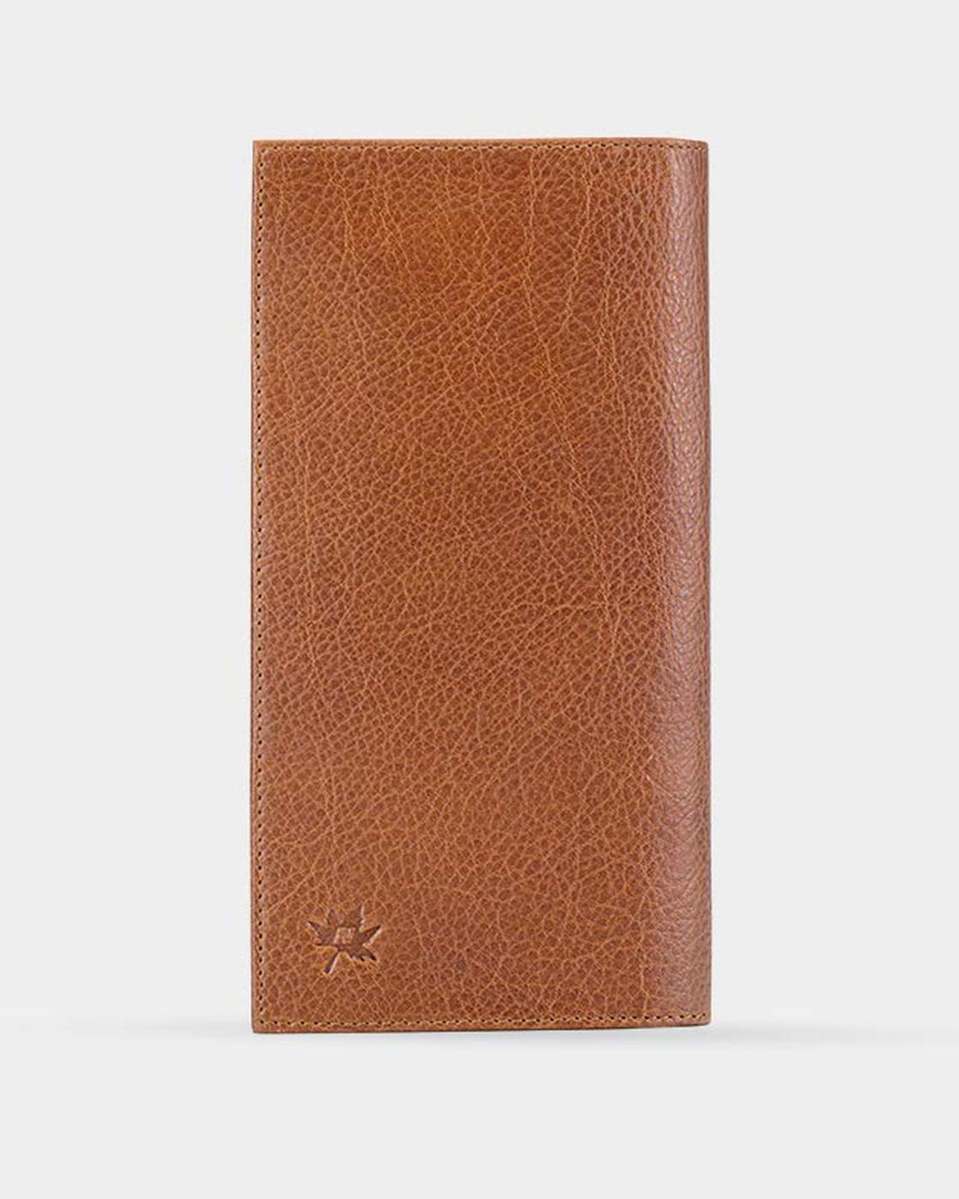 کیف پول کتی چرم عسلی نوین چرم Novincharm مدل واگنر Fm- WT2085 RA