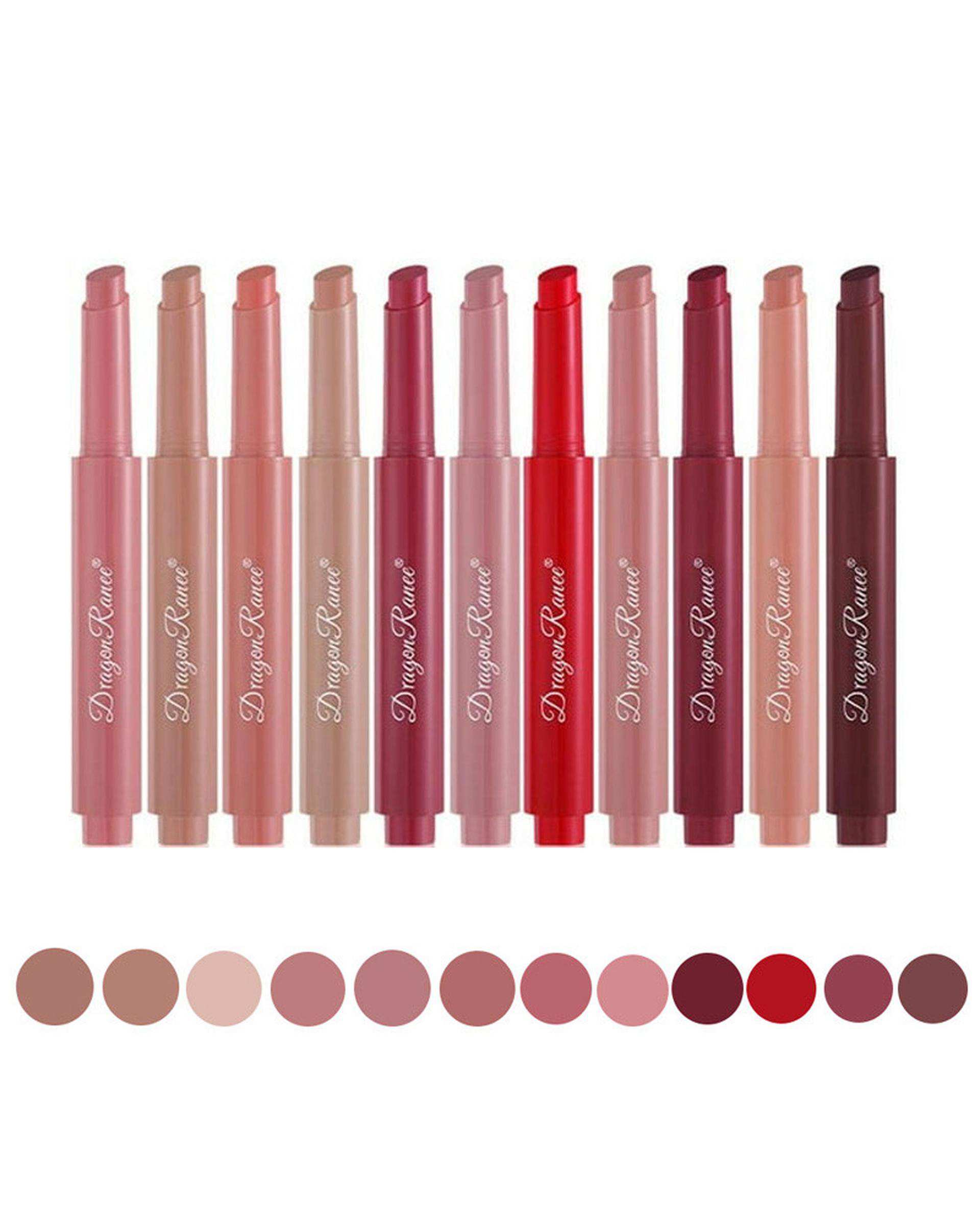 رژ لب مدادی دراگون رانی Dragon Ranee مدل BTH بسته 12 عددی