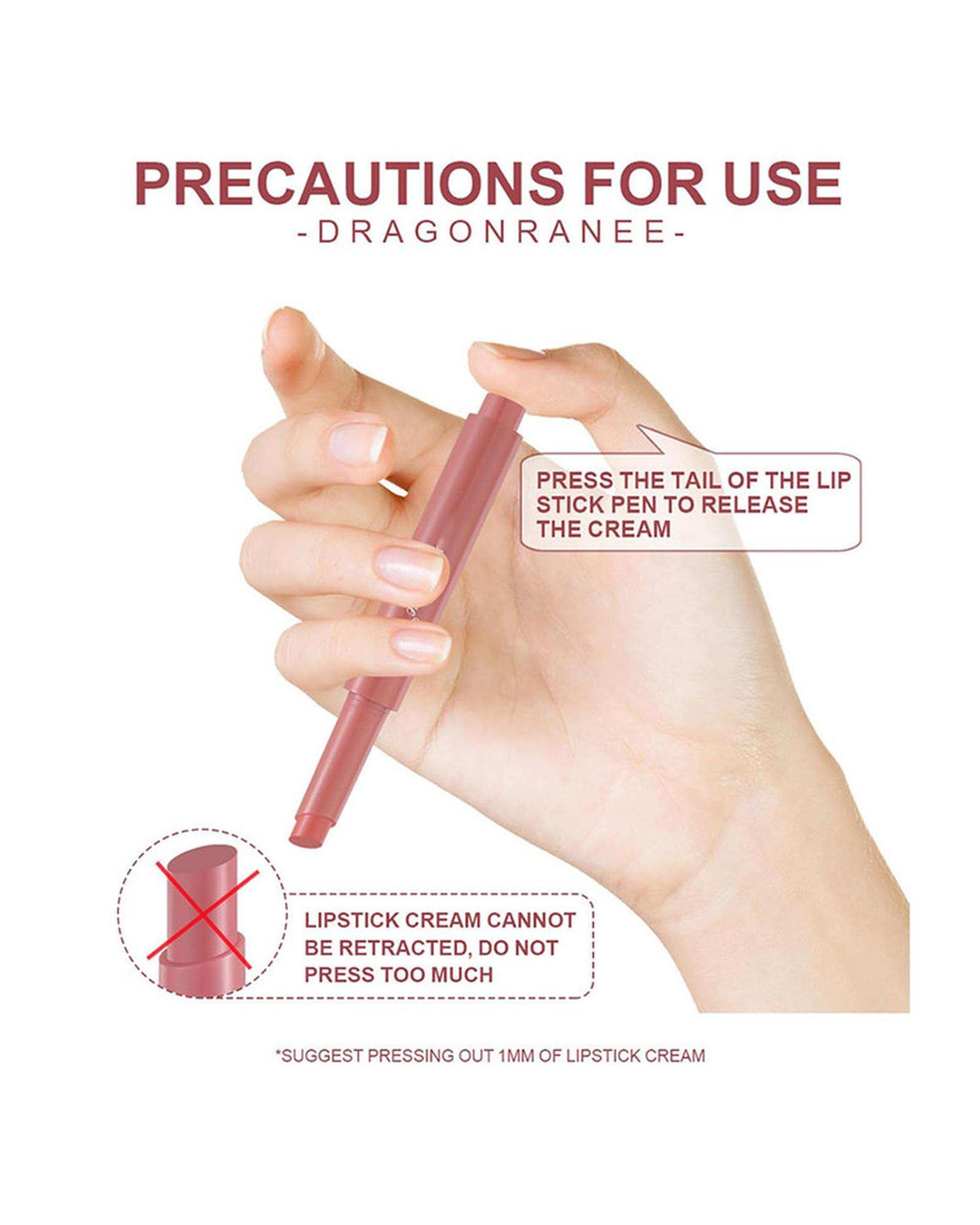 رژ لب مدادی دراگون رانی Dragon Ranee مدل BTH بسته 12 عددی