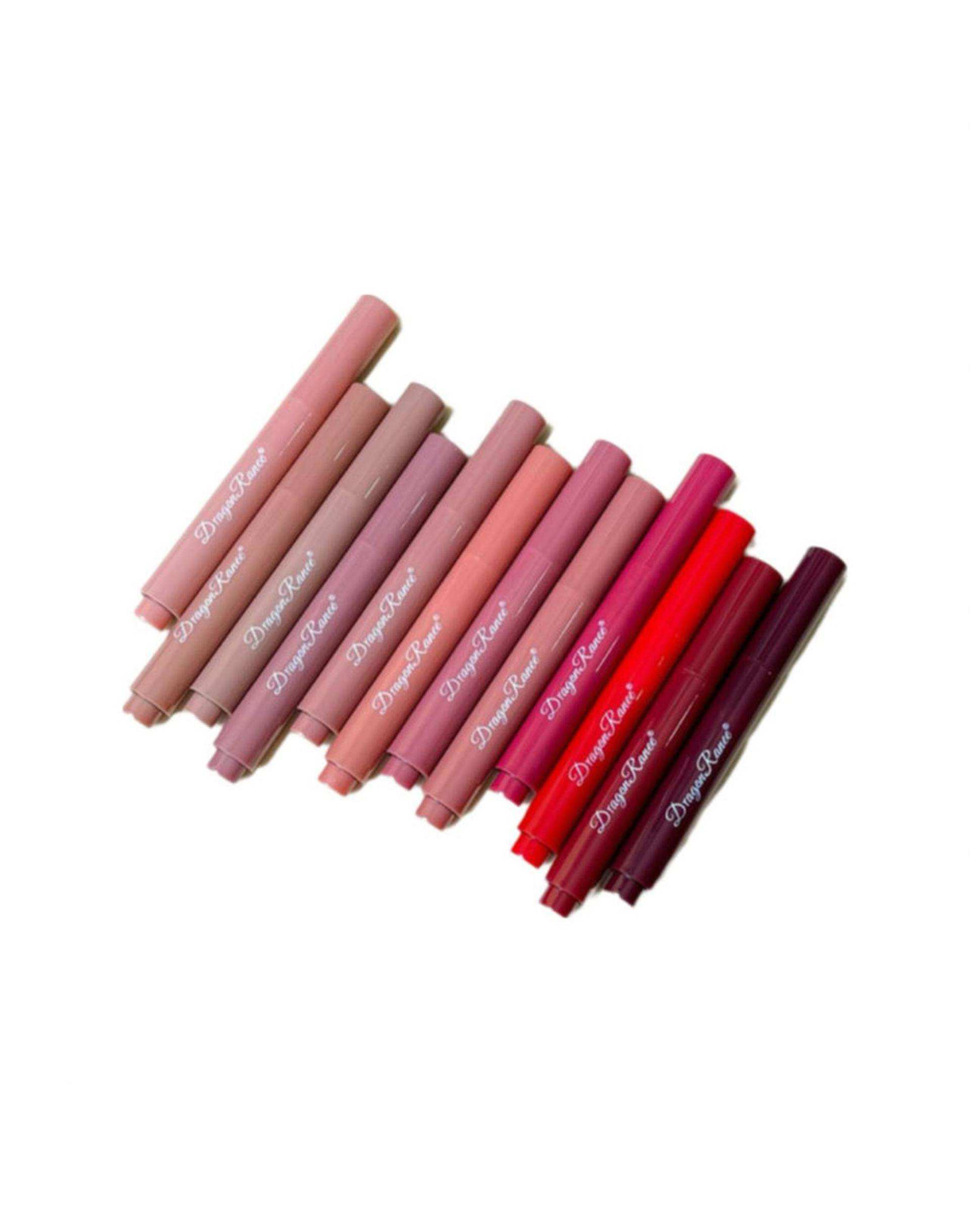 رژ لب مدادی دراگون رانی Dragon Ranee مدل BTH بسته 12 عددی