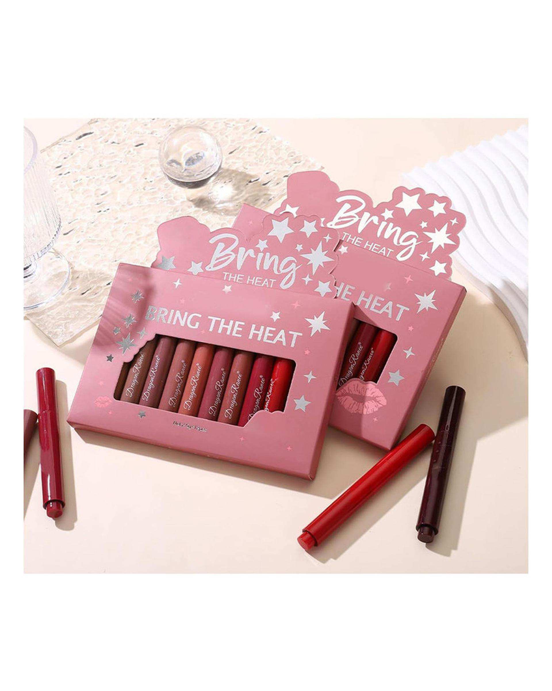 رژ لب مدادی دراگون رانی Dragon Ranee مدل BTH بسته 12 عددی